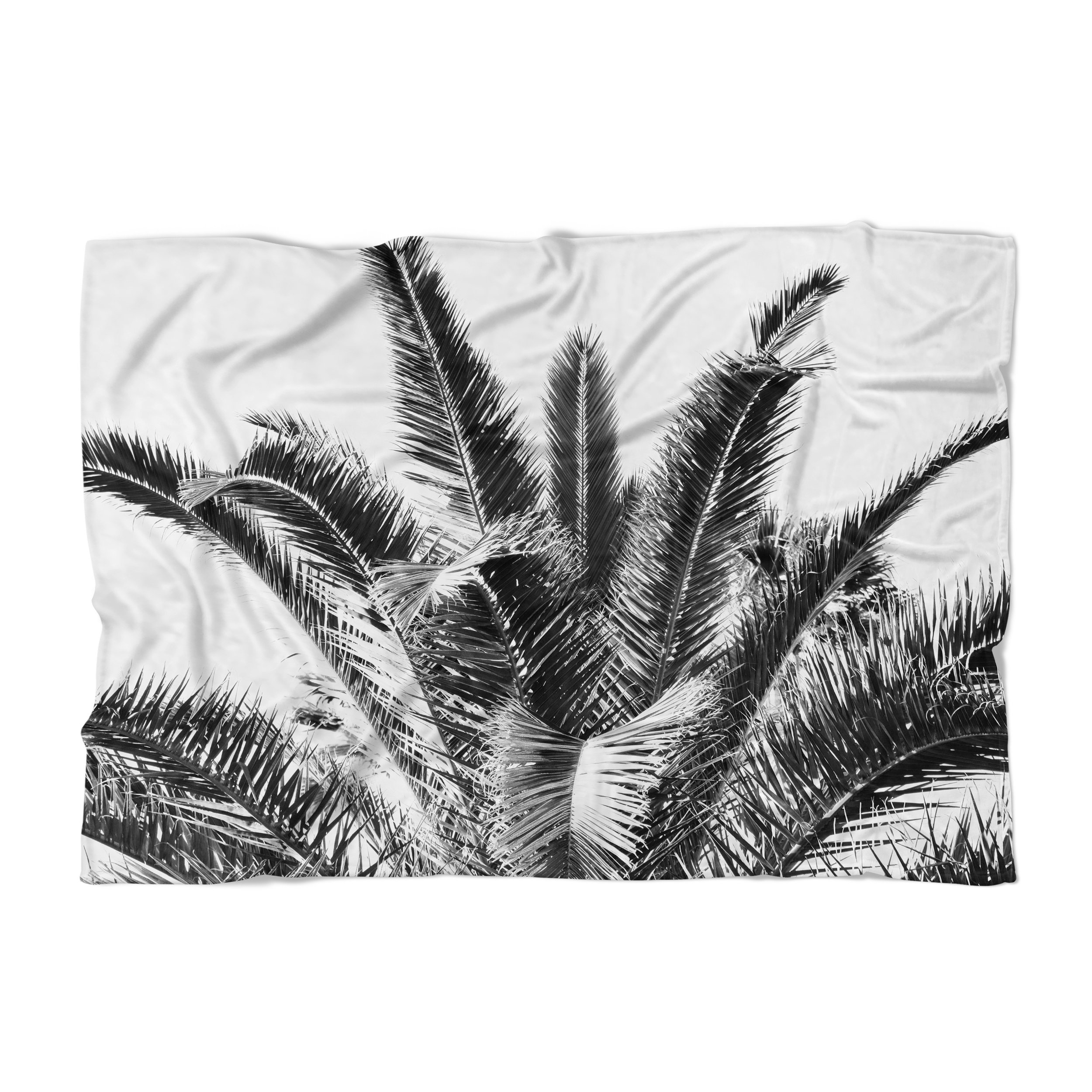 Black Summer Palms - Floor Pillow — Beach Surf Decor by Nature | City Co.