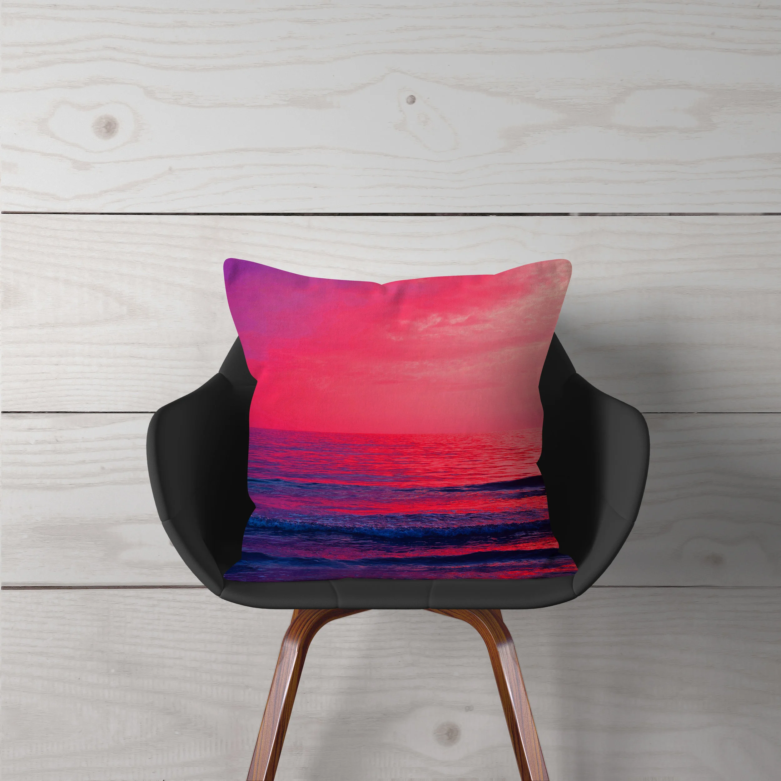 Flamingo Sunset - Throw Pillow