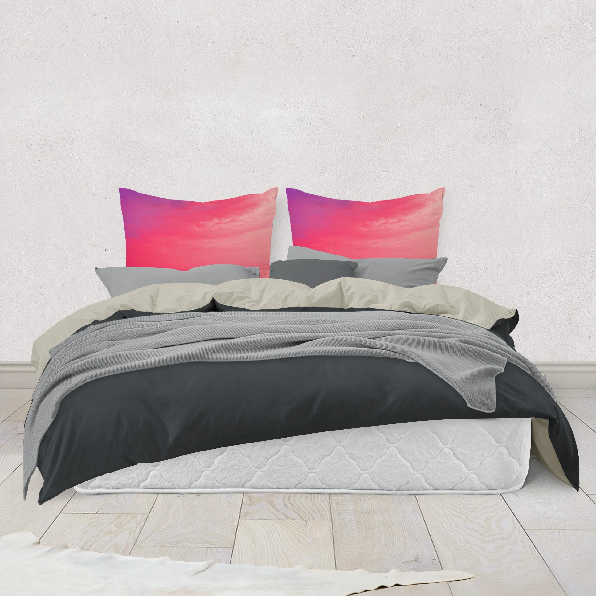 Flamingo Sunset - Throw Pillow