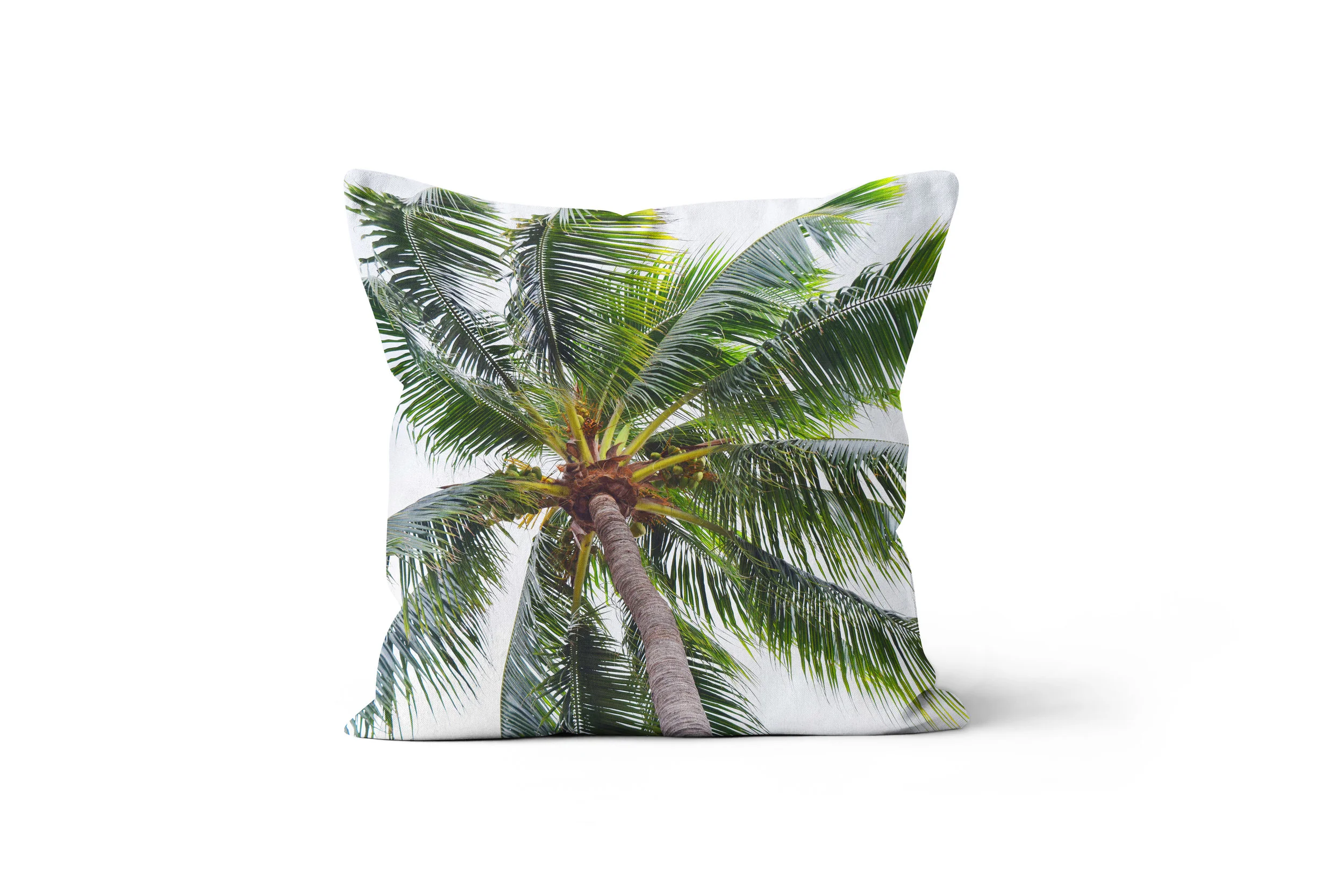 Caribbean Palm - Throw Pillow