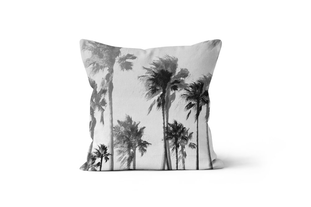 Gainsboro Palms - Throw Pillow