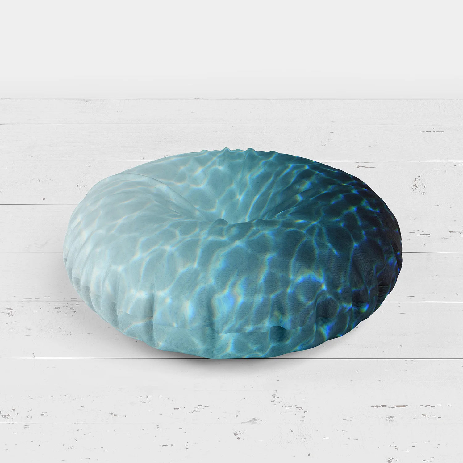 Peacock Blue - Floor Pillow