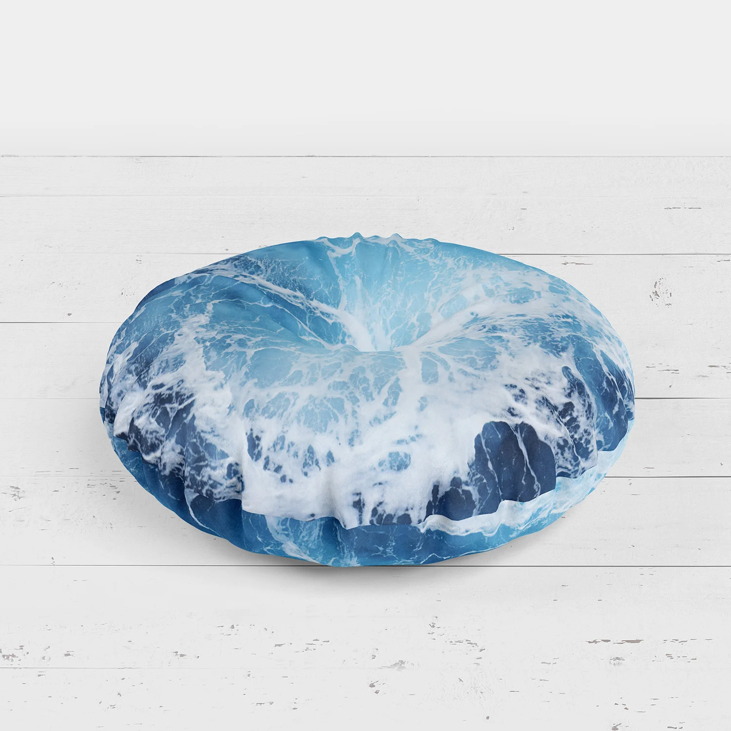 Blue Ocean Surf - Floor Pillow
