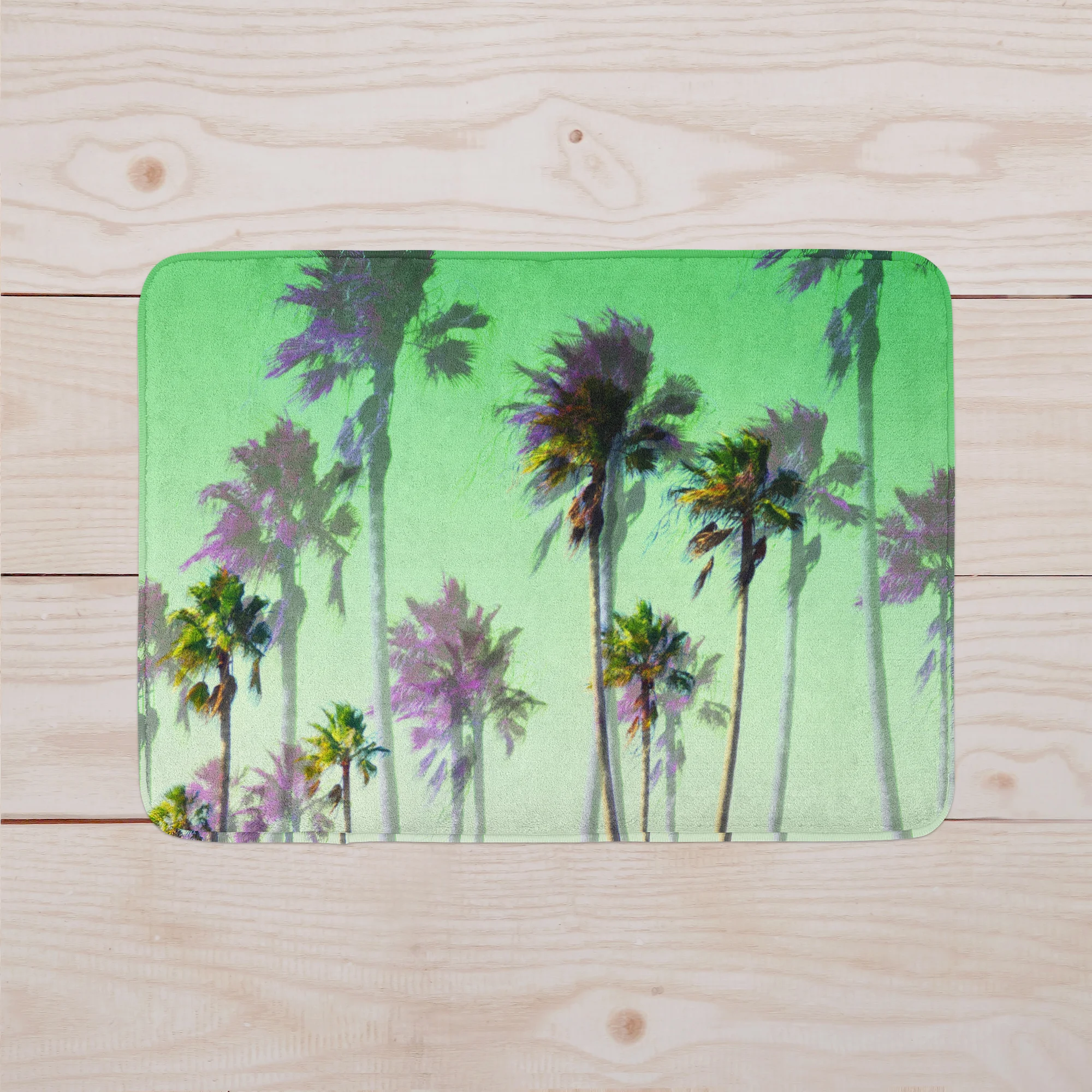 Key Lime Palms - Bath Mat
