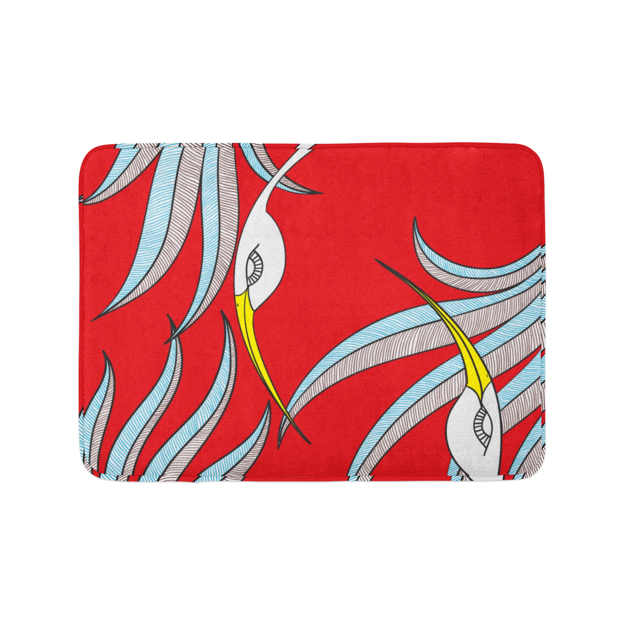 Red Phoenix by Elisabeth Maurland - Bath Mat