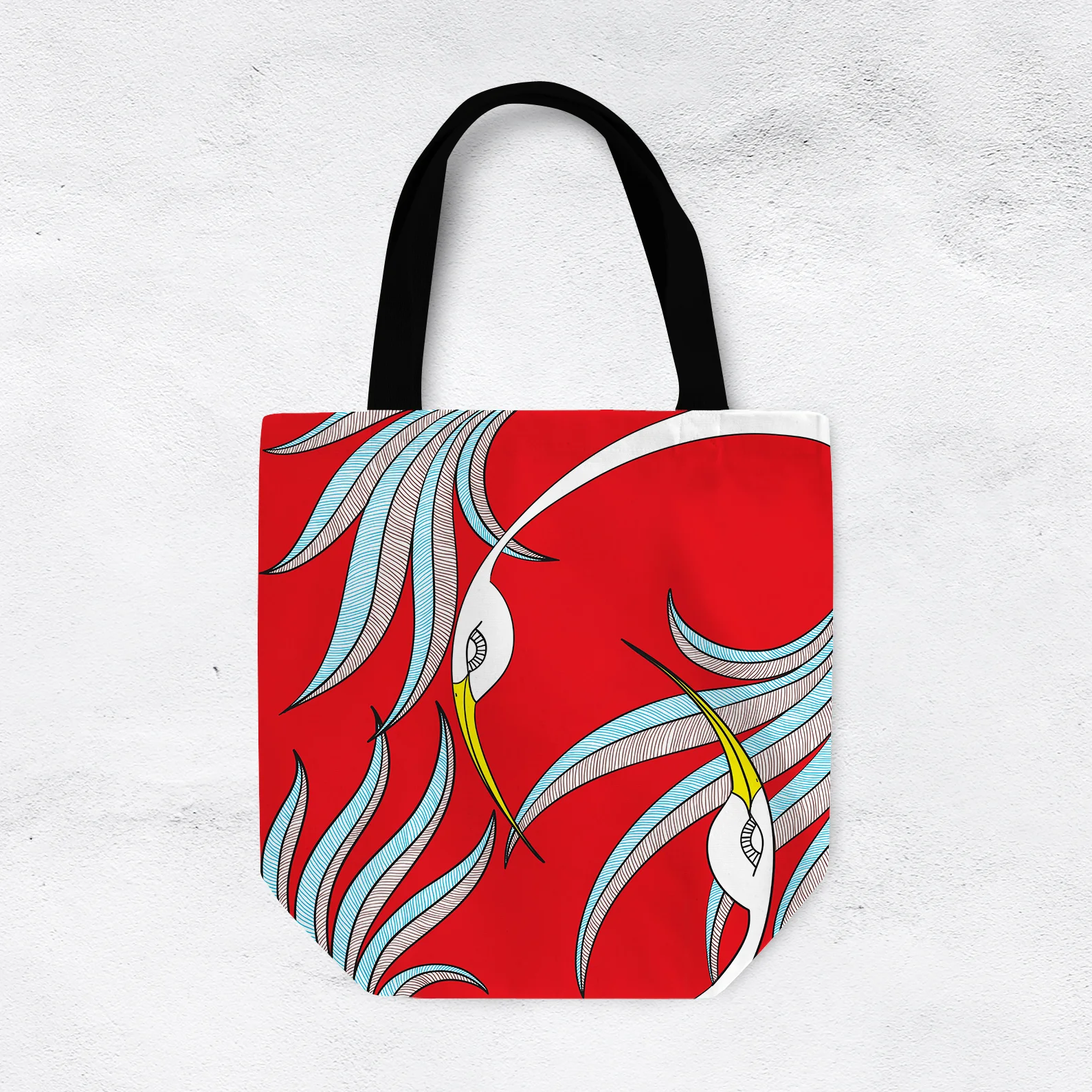 Red Phoenix by Elisabeth Maurland - Tote Bag