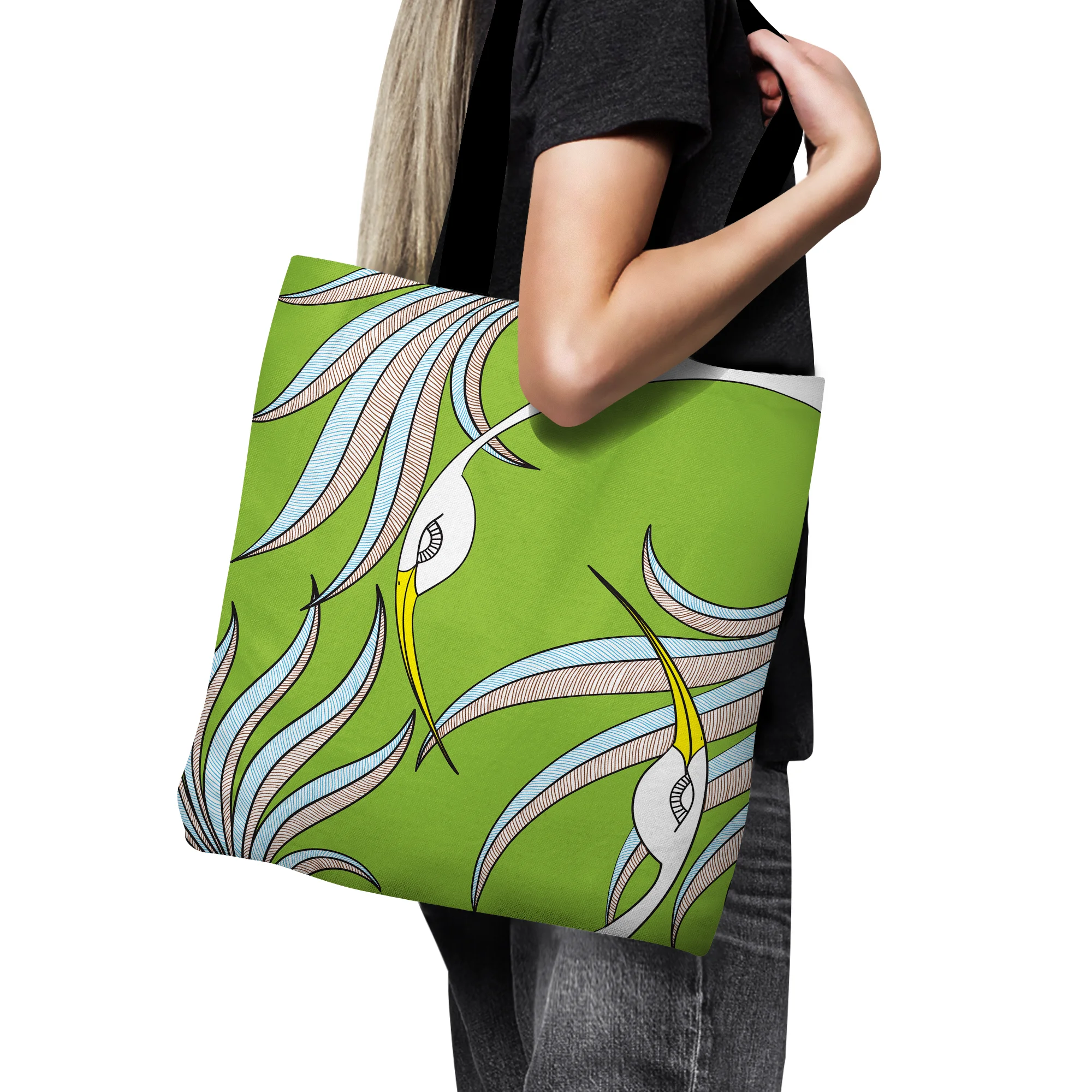 Green Phoenix by Elisabeth Maurland - Tote Bag