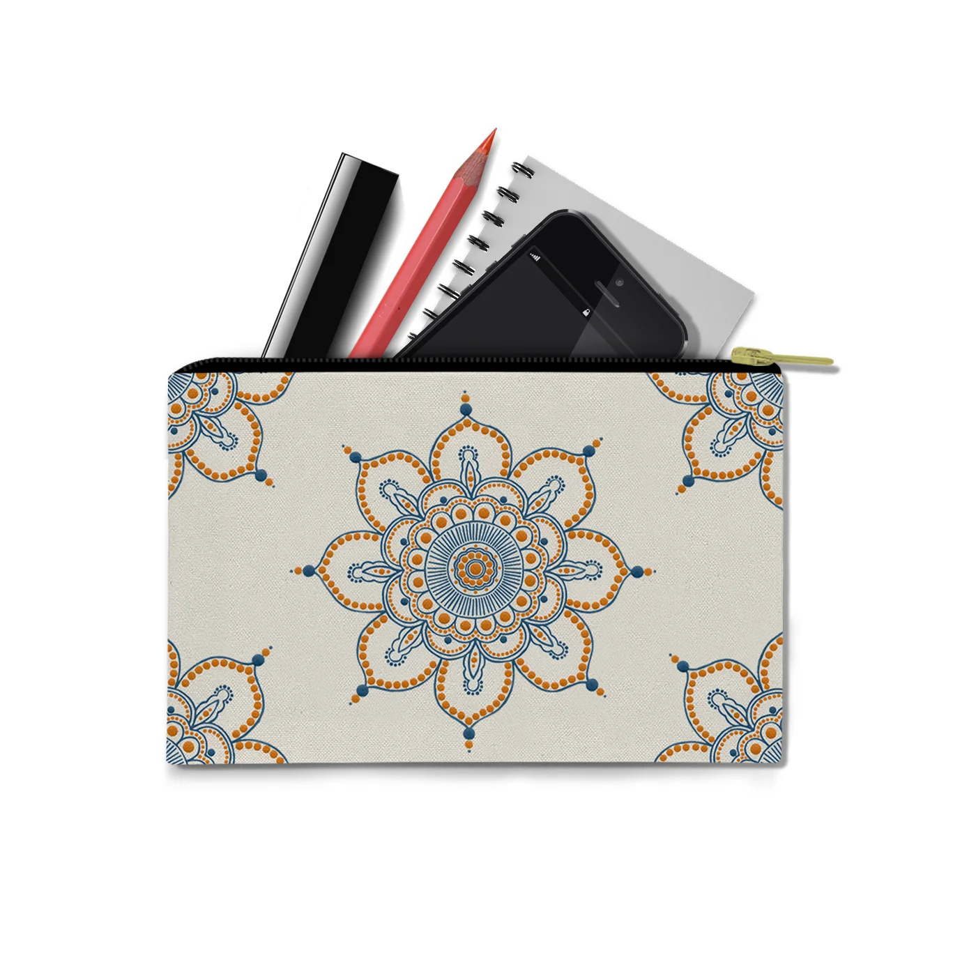 Orange Mandala by Erin Witters - Carry-All Pouch