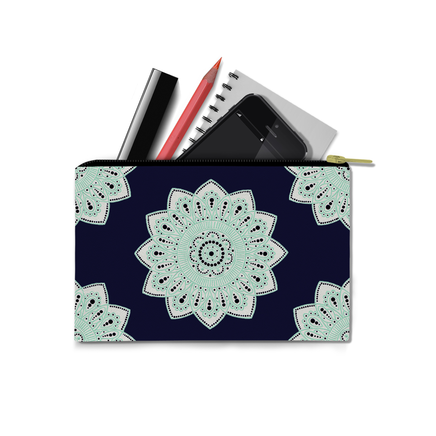 Seafoam Mandala by Erin Witters - Carry-All Pouch