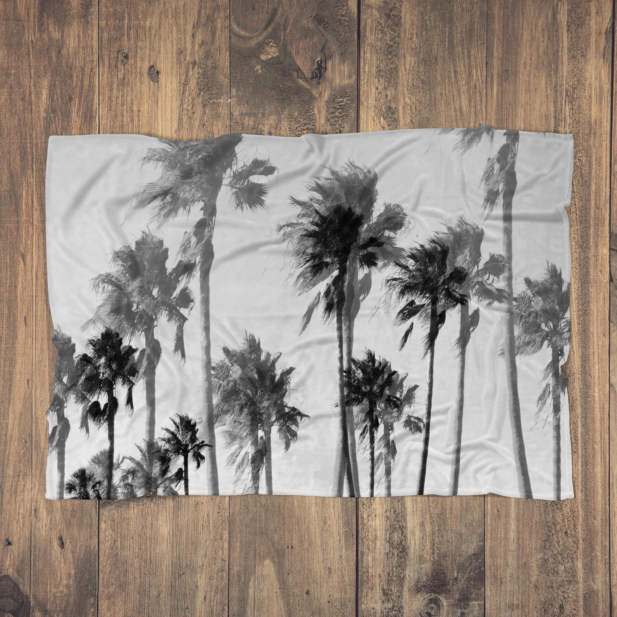 Gainsboro Palms - Fluffy Blanket - Hero Shot - Wood Floor.jpg