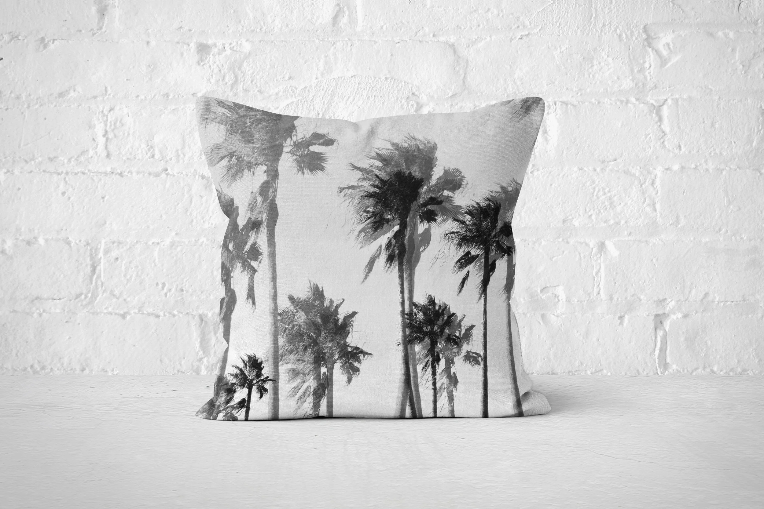 Gainsboro Palms - Throw Pillow