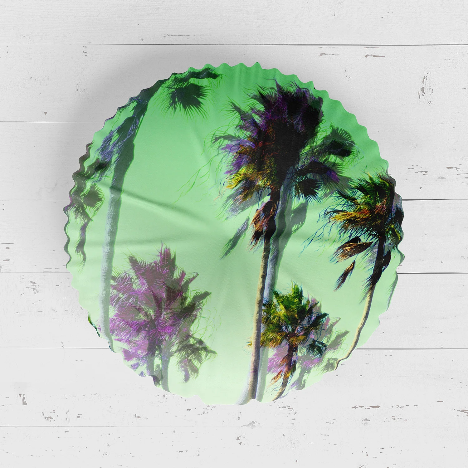 Key Lime Palms - Floor Pillow