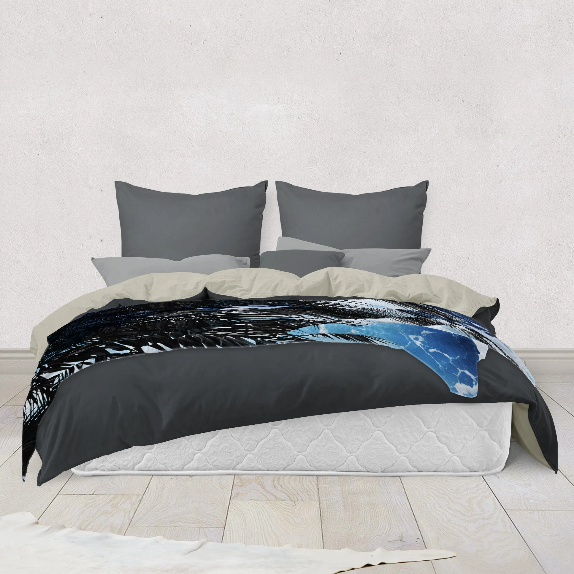East Surf Palms - Fleece Blanket
