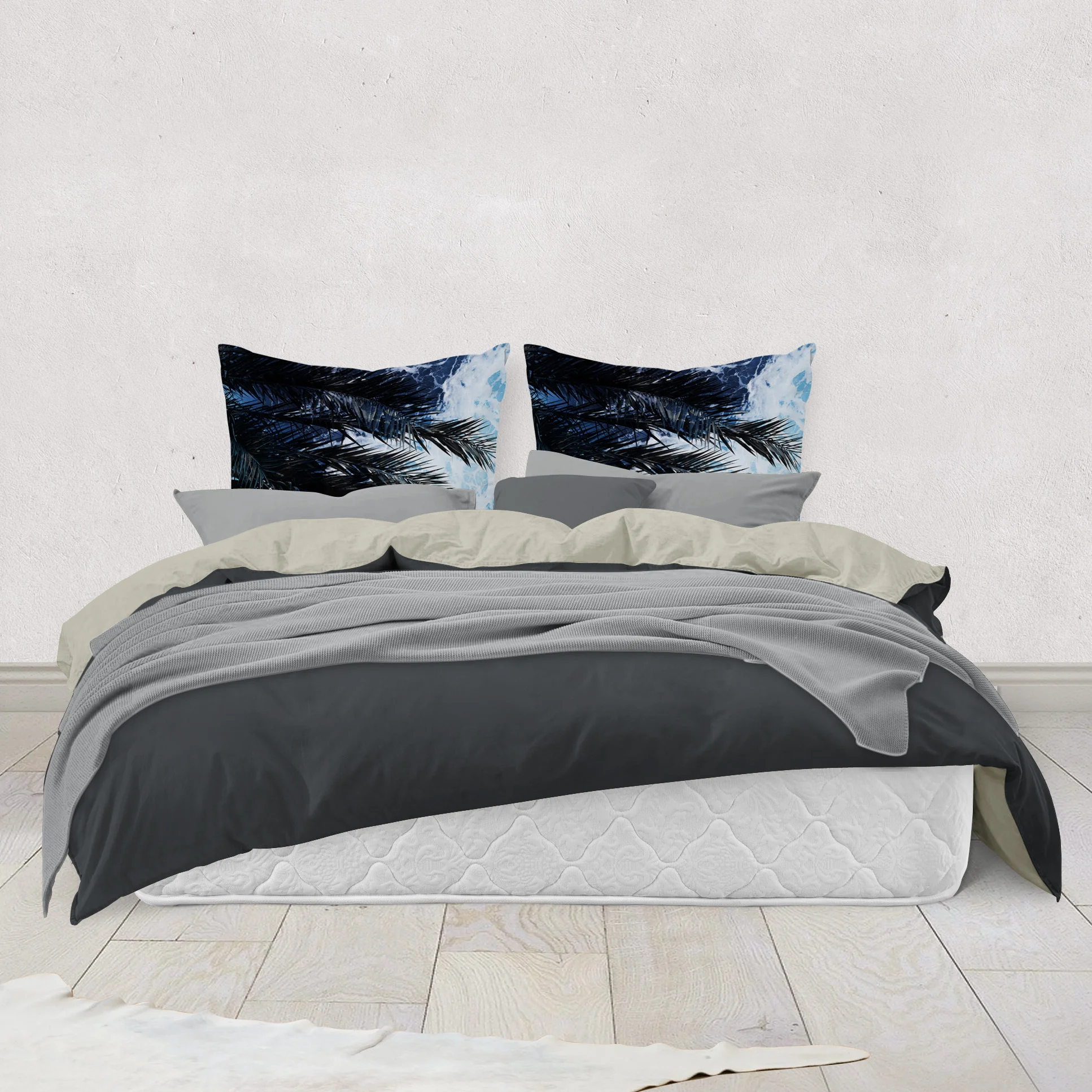 East Surf Palms - Throw Pillow