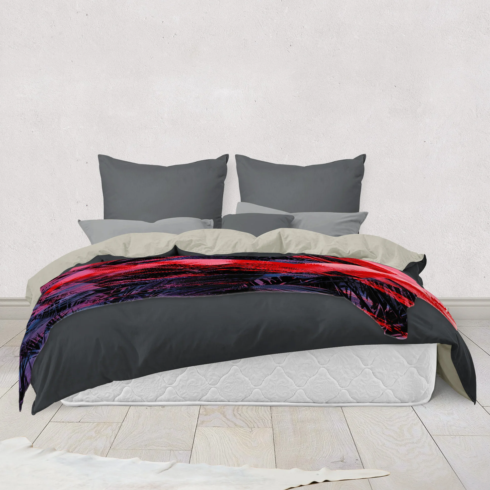 Flamingo Palms - Fleece Blanket