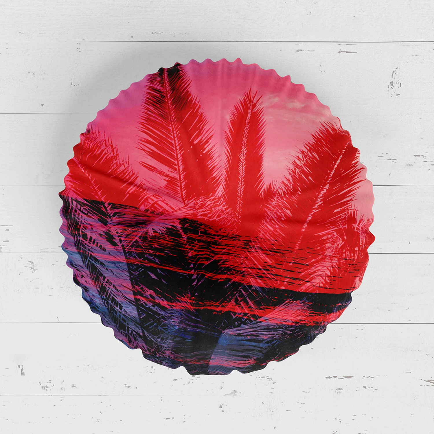 Flamingo Palms - Floor Pillow