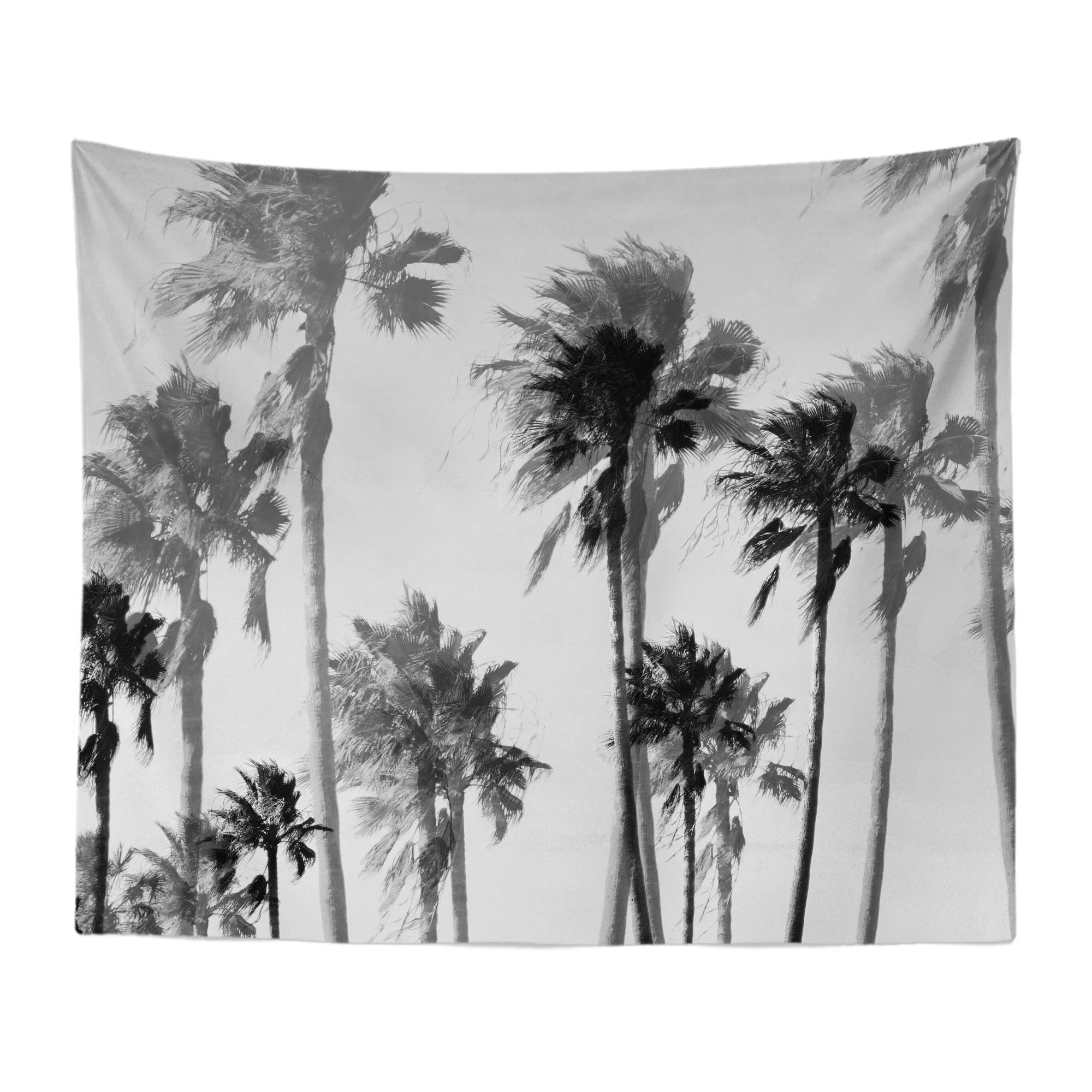 Jungle Green Palms Wall Tapestry — Beach Surf Decor by Nature City Co.