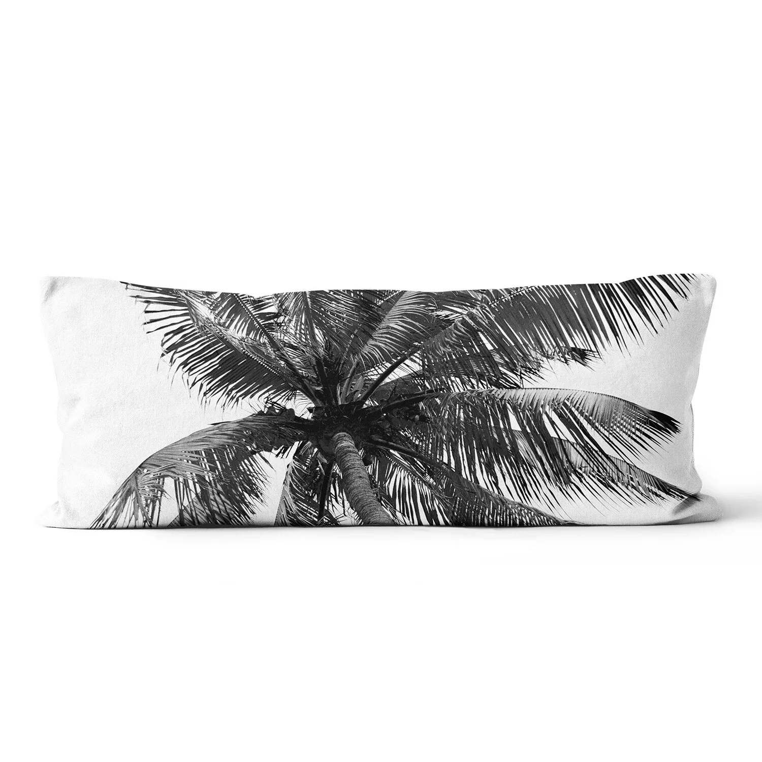 Caribbean Black Palm Body Pillow — Beach Surf Decor by Nature City Co.