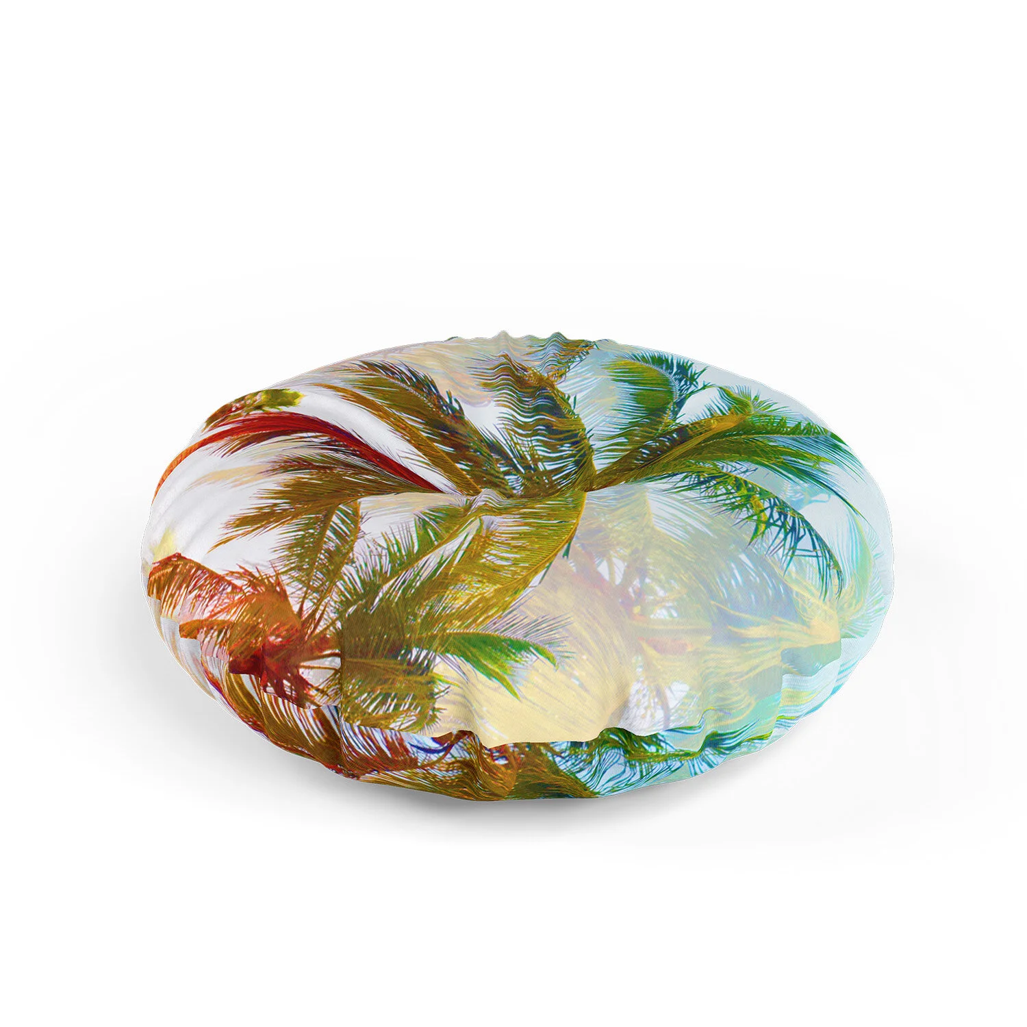 Golden Hour Palms (Rainbow Hue and Spectrum) - Floor Pillow