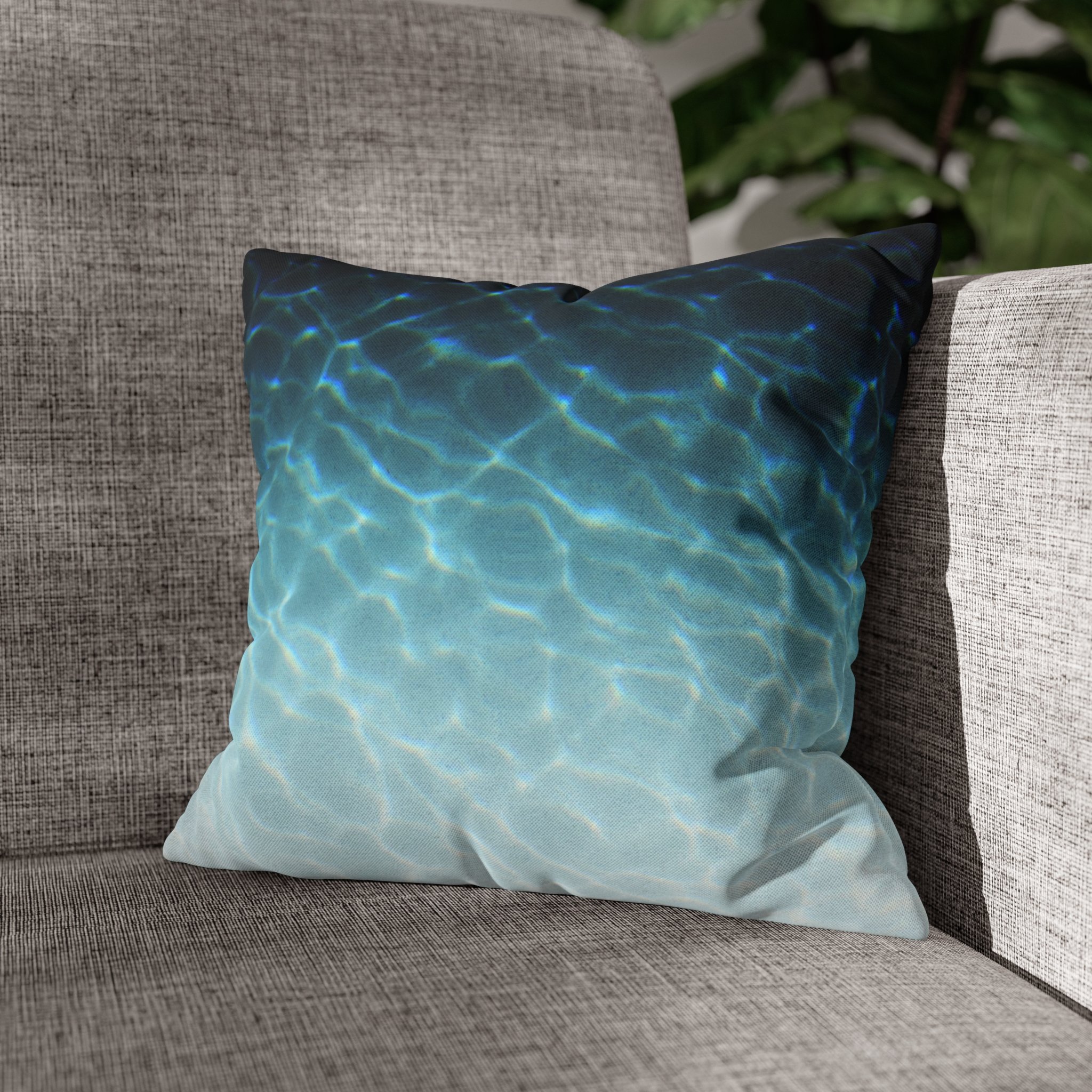 Blue Throw Pillows, Turquoise Gray White and Teal Coastal Beach