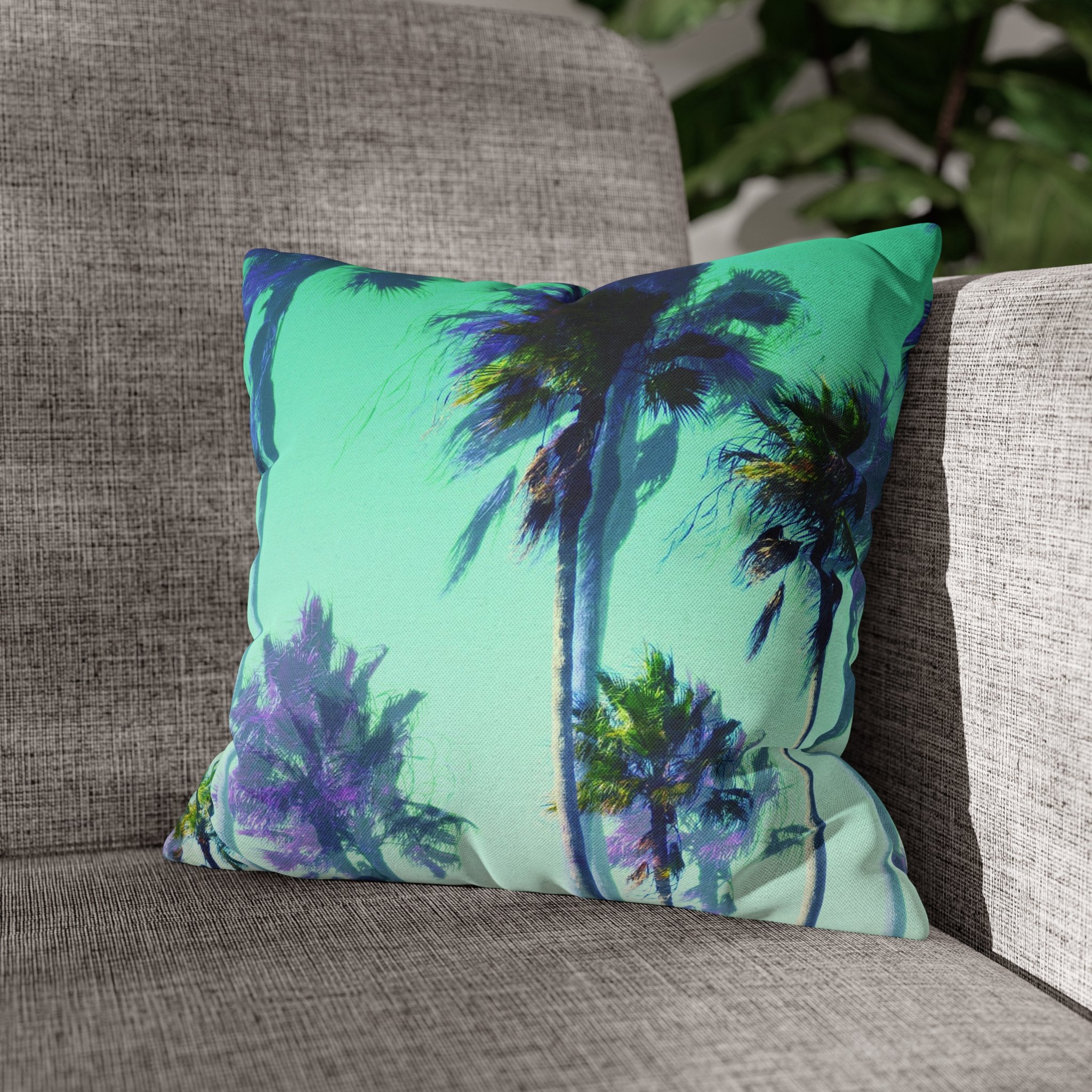 Jungle Green Palms - Throw Pillow — Beach Surf Decor by Nature | City Co.