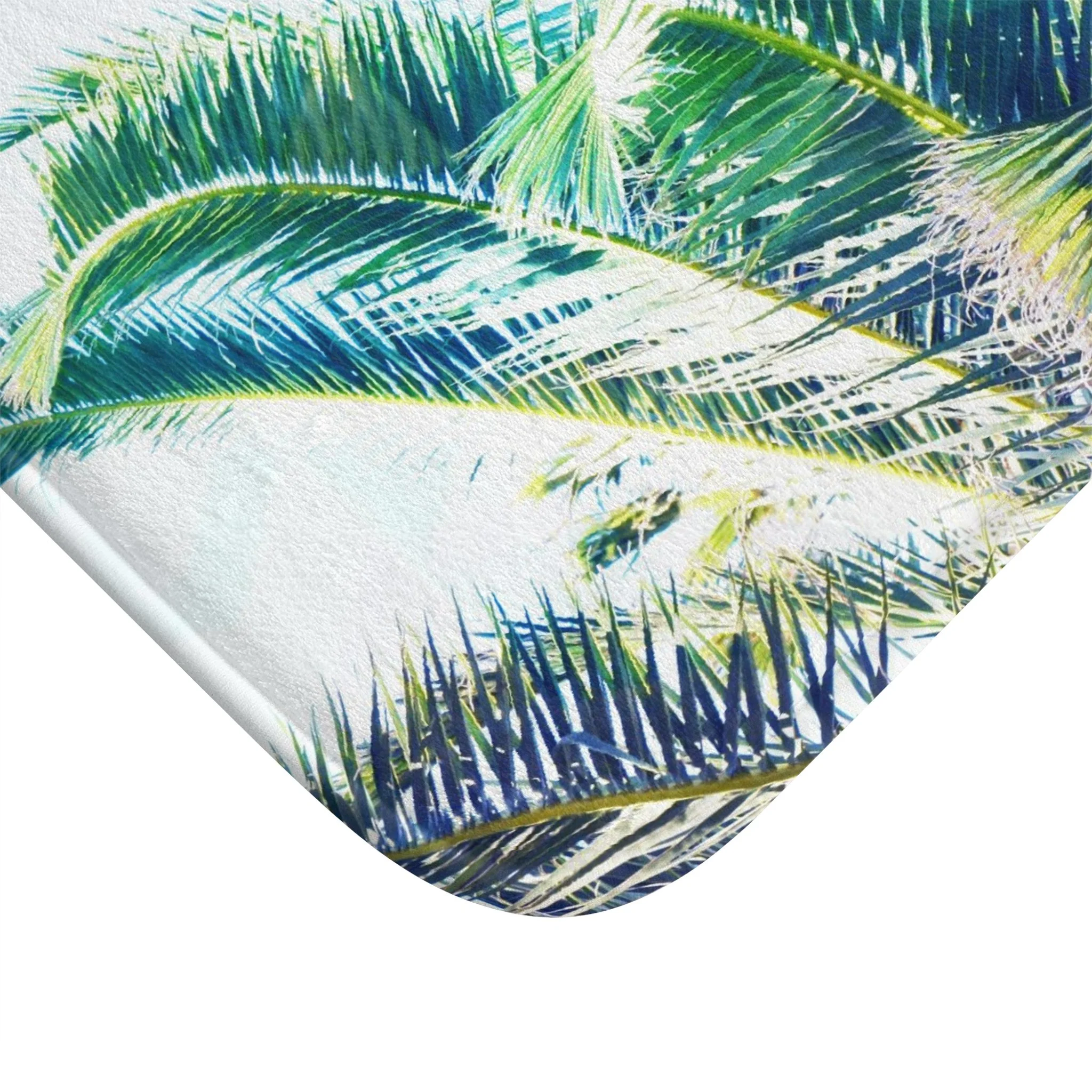 Summer Green Palms - Bath Mat