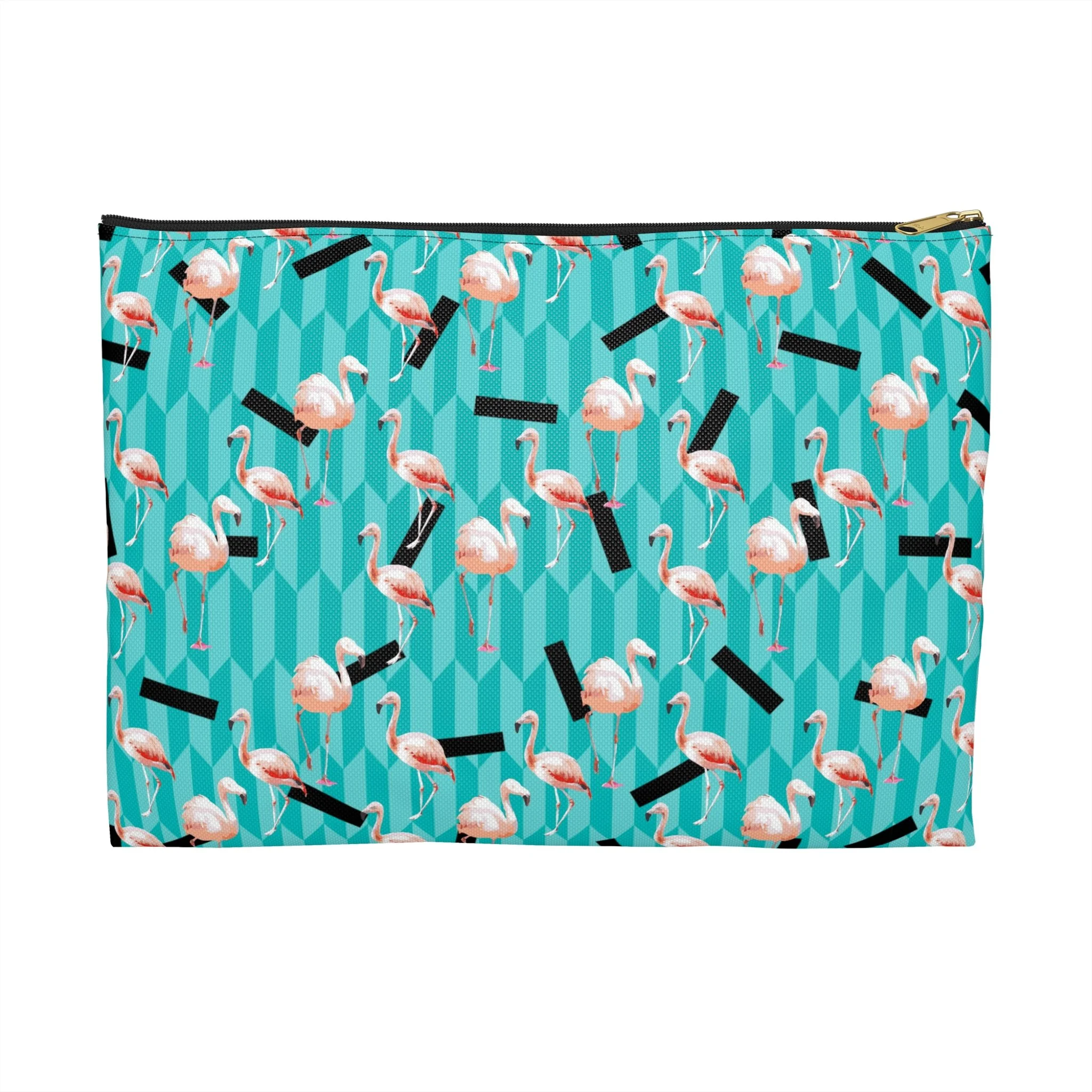 Taffy Flamingos - Accessory Pouch (Large) Front.png
