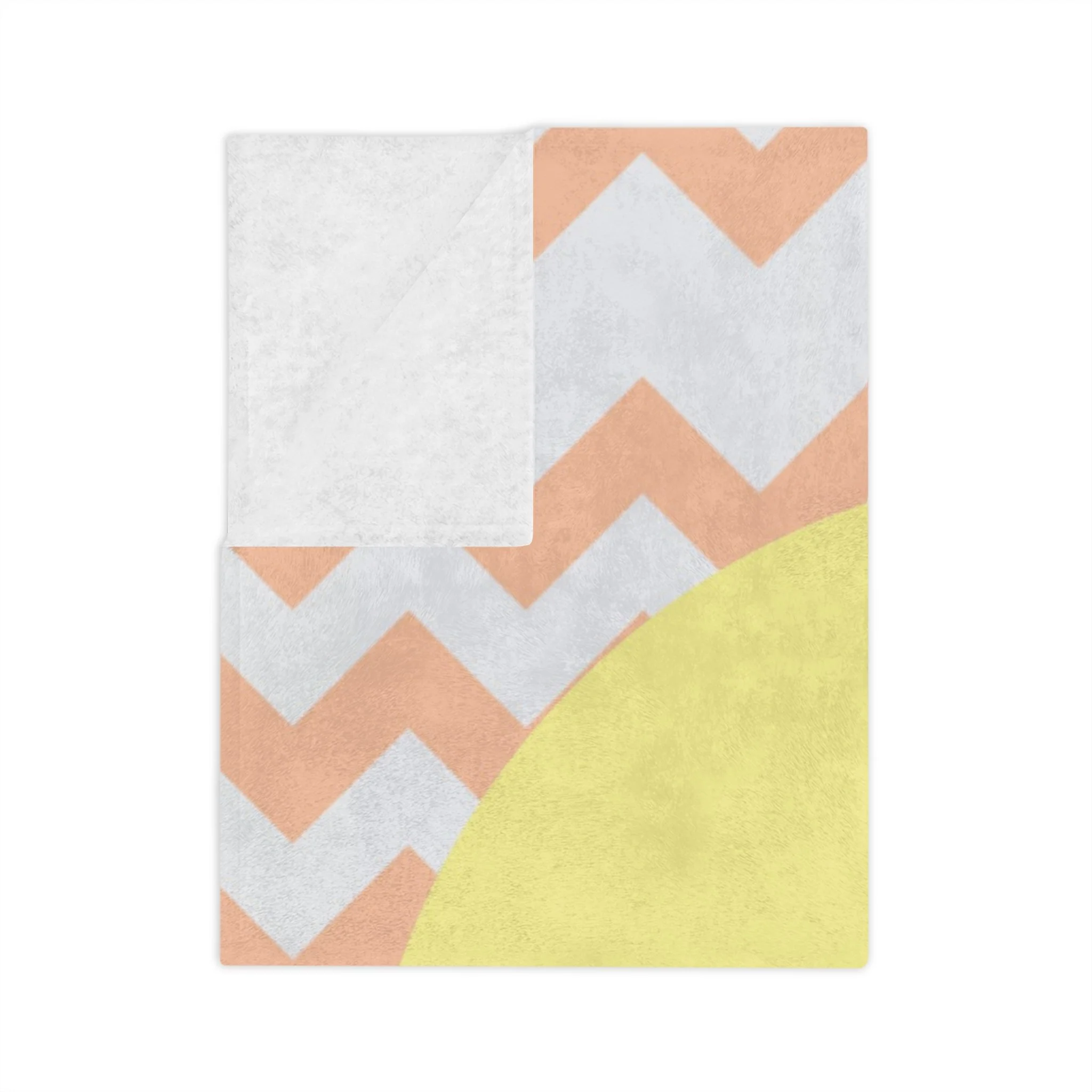 Zig Zag Flamingo - Fleece Blanket Folded.png