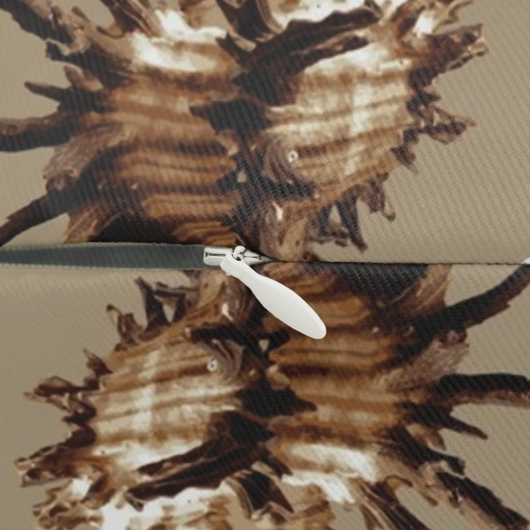 Spiky Conches (on Desaturated Dark Orange) - Lumbar Pillow Close-Up.png