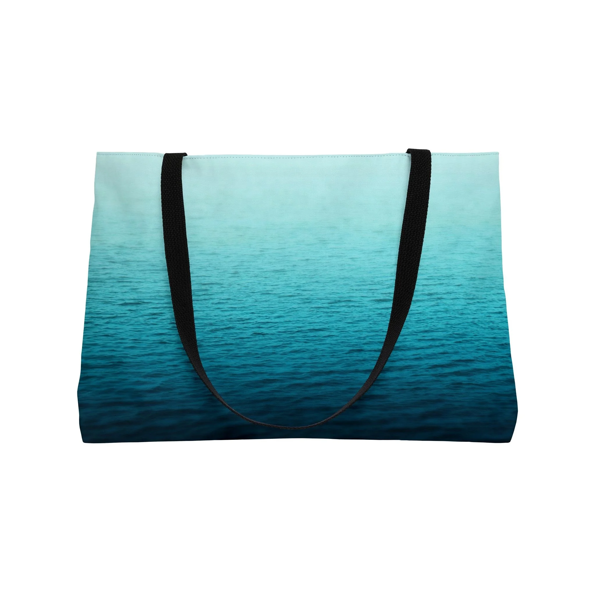 Aquamarine Sea - Weekender Bag Front Open.png