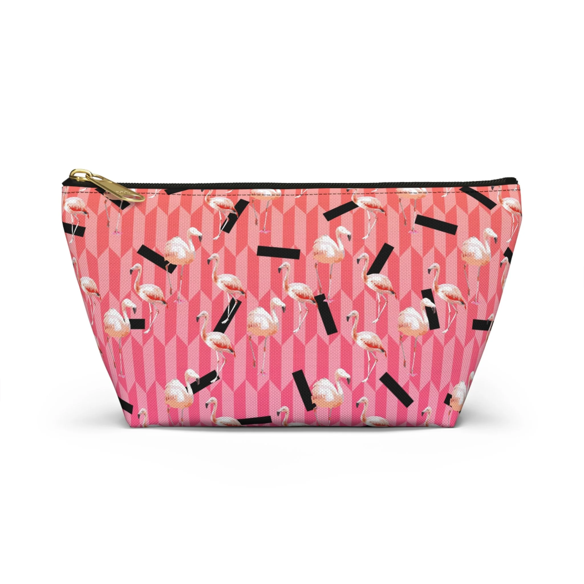 Candy Flamingos - T-Bottom Accessory Pouch (Small) Front.png