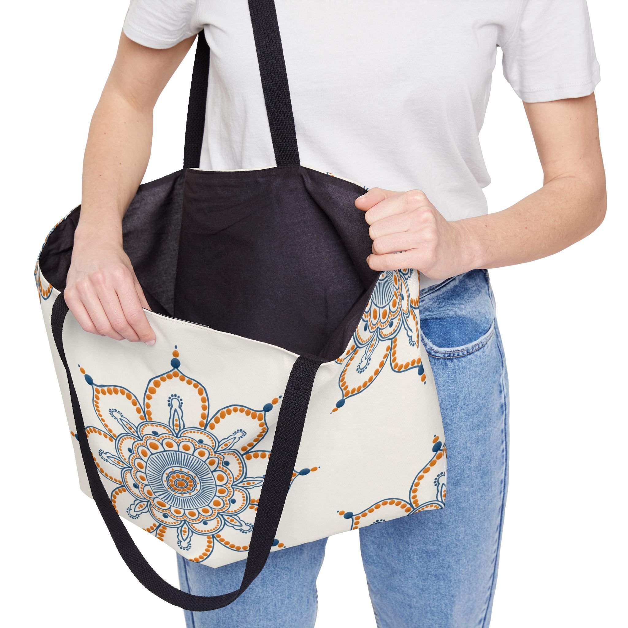 Orange Mandala by Erin Witters - Weekender Tote Context 3.png