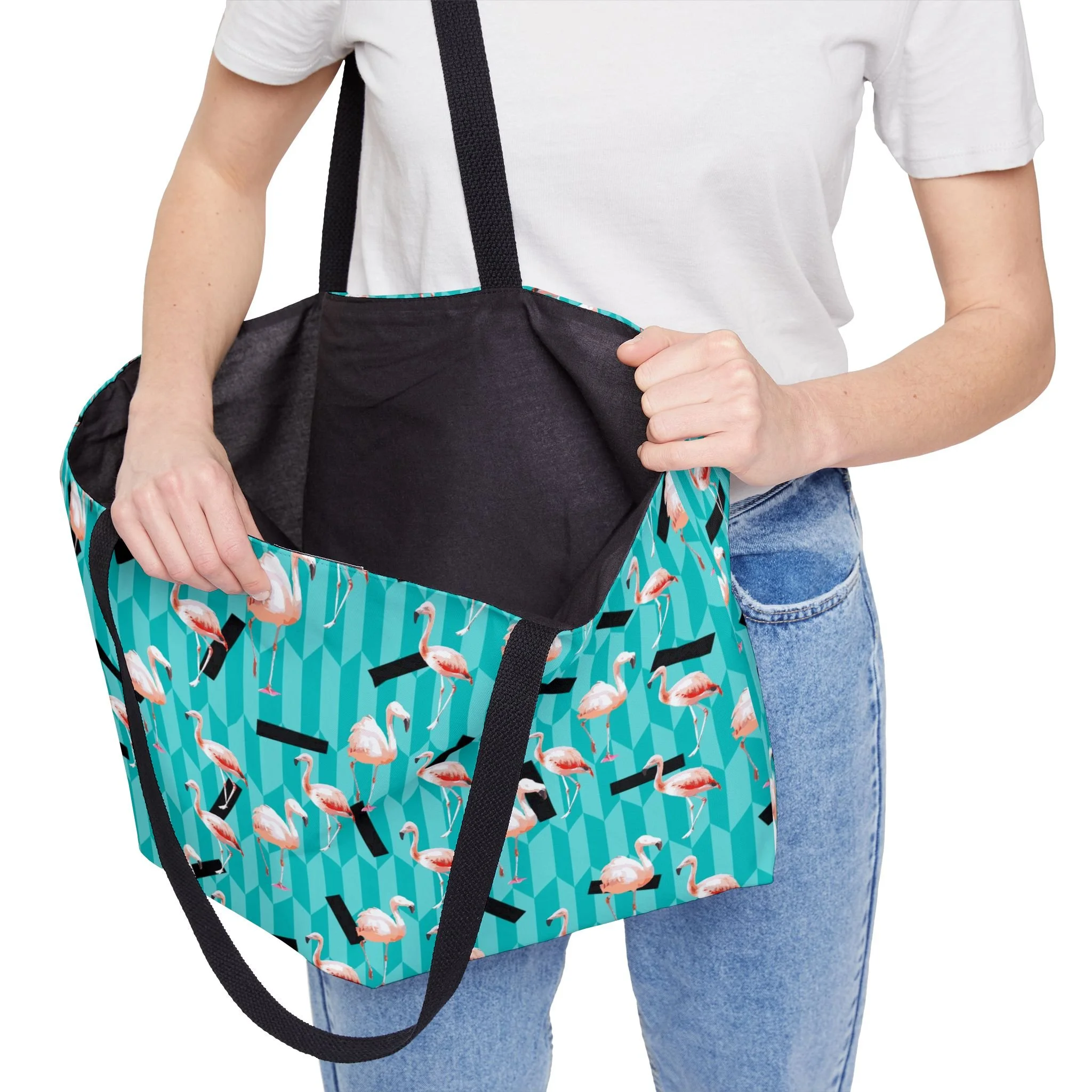 Taffy Flamingos - Weekender Bag Context 3.png