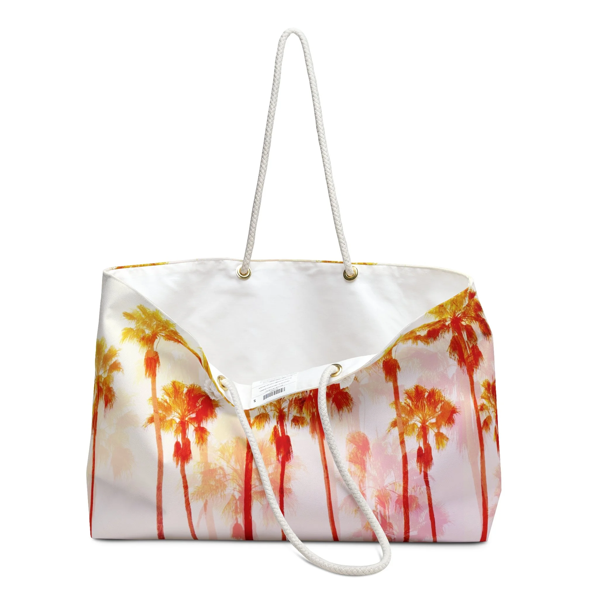 Sun-Kissed Palms - Weekender Rope Handle Bag Open.png