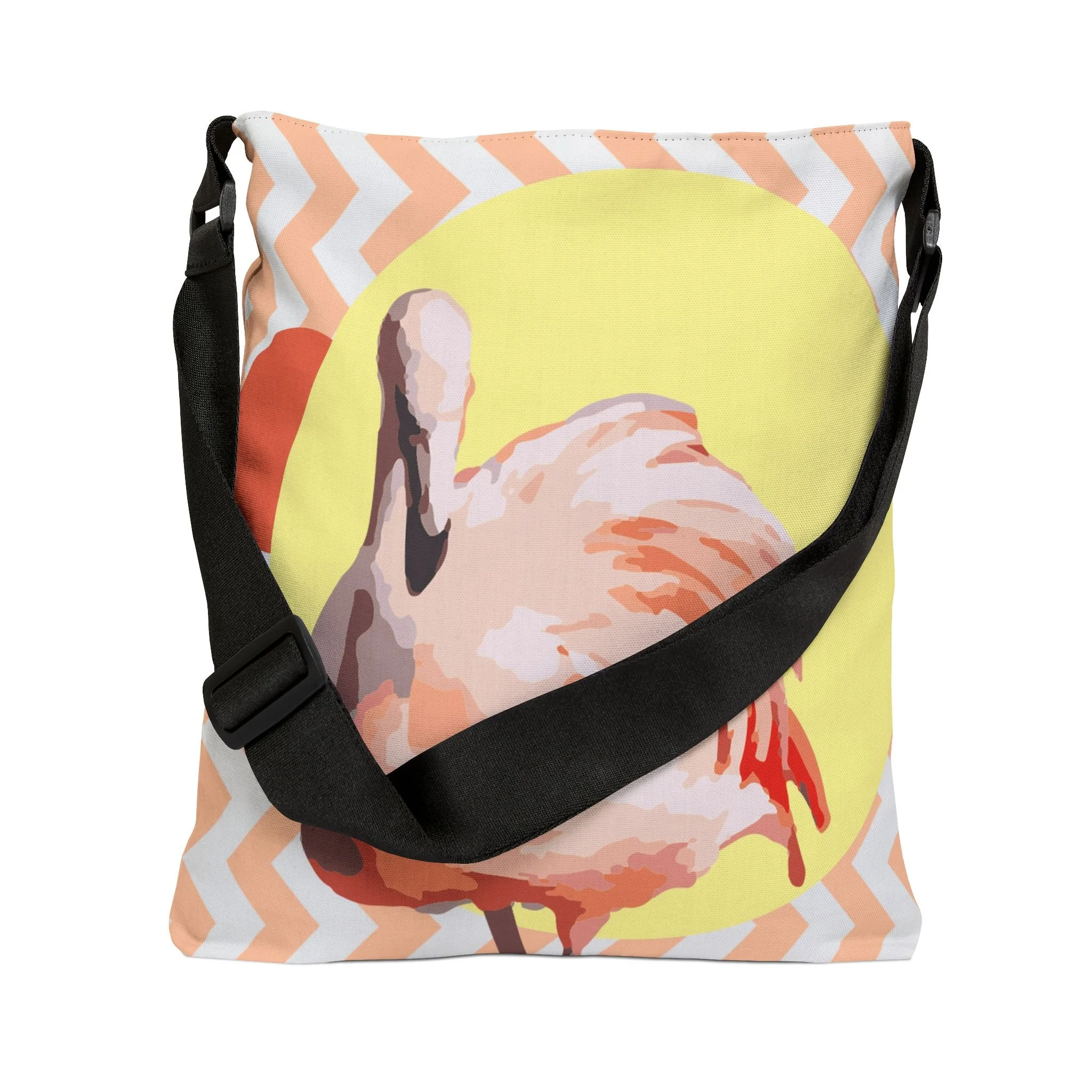 Zig Zag Flamingo - Tote Bag 16x16 Context Adjustable.png