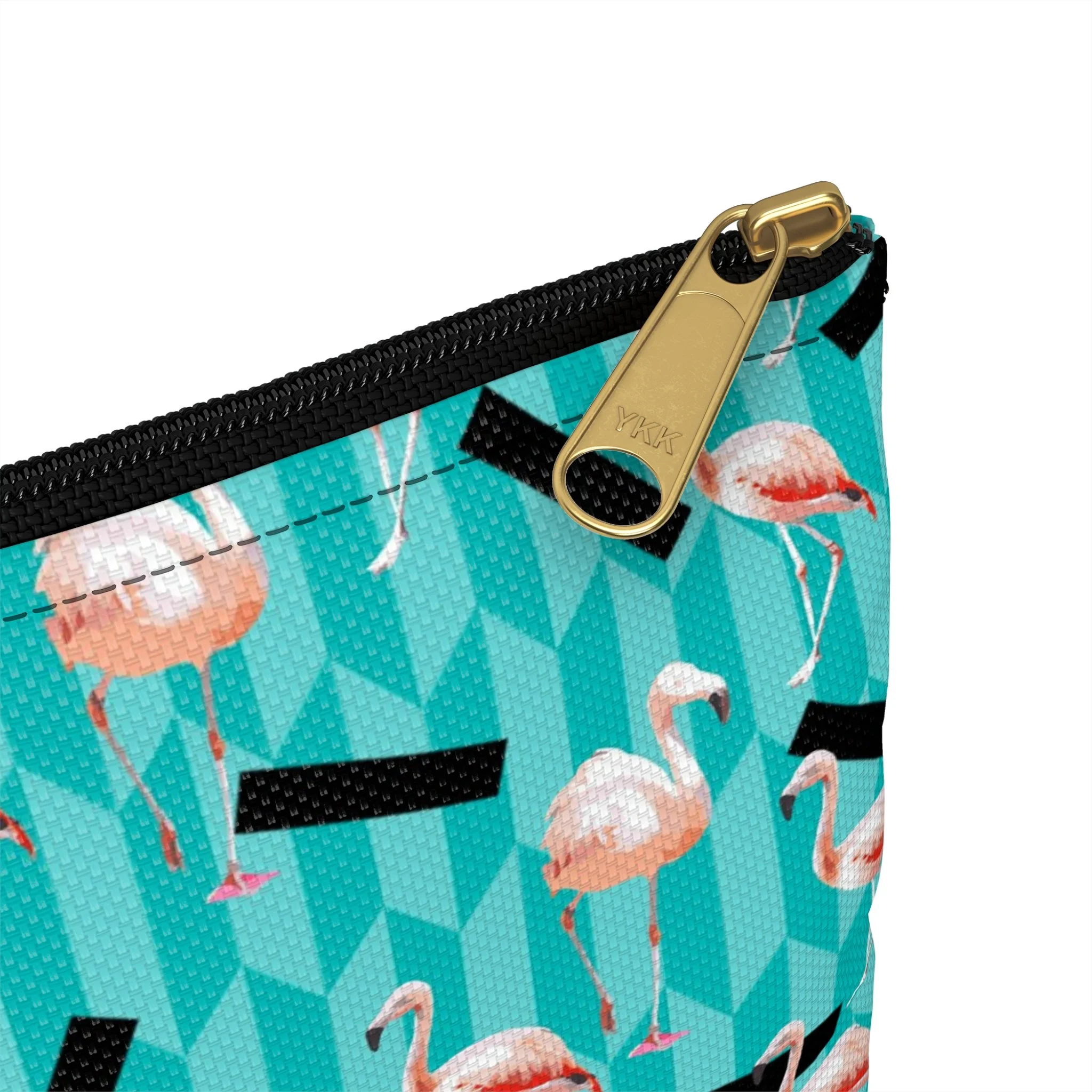 Taffy Flamingos - Accessory Pouch (Small) Close-Up.png