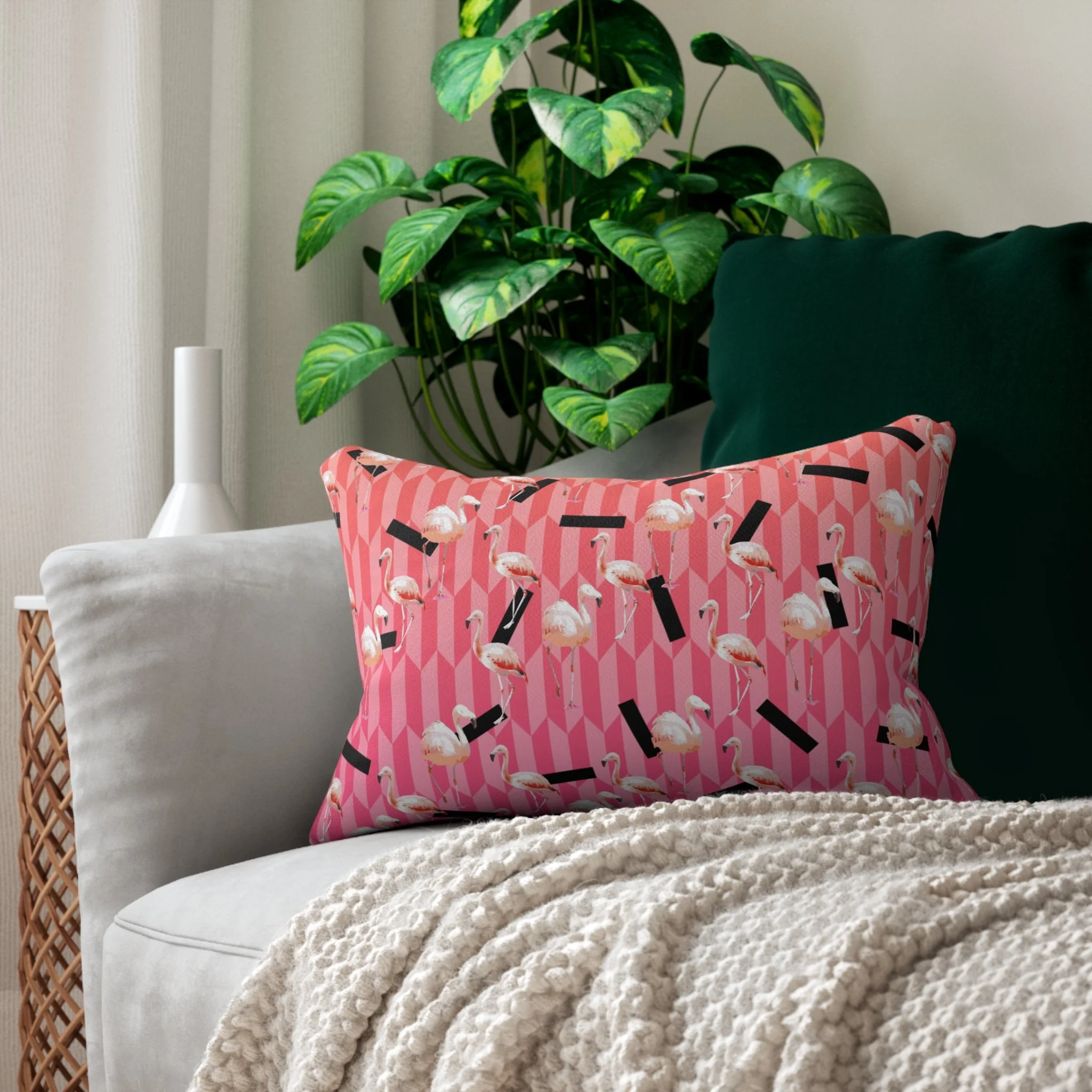 Candy Flamingos - Lumbar Pillow on Couch.png