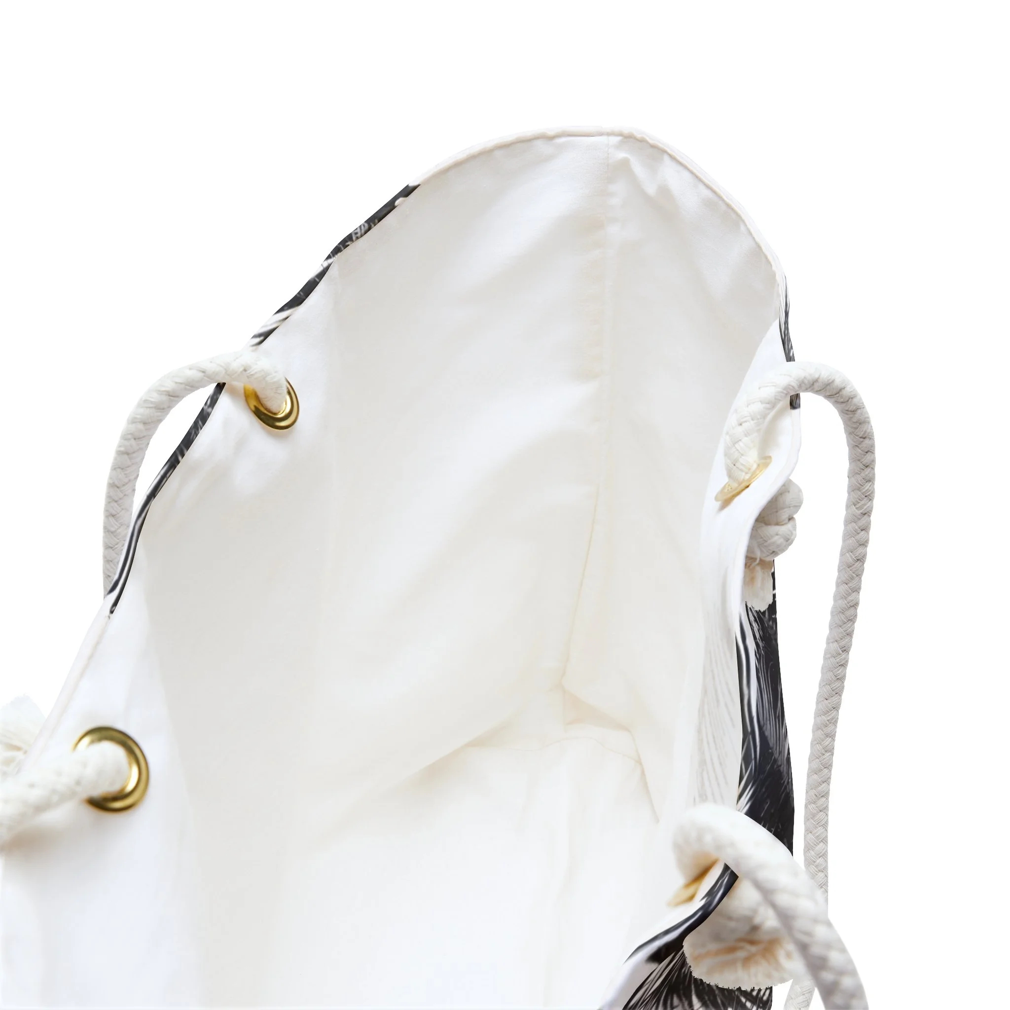 Caribbean Black Palm - Weekender Rope Handle Bag Inside.png