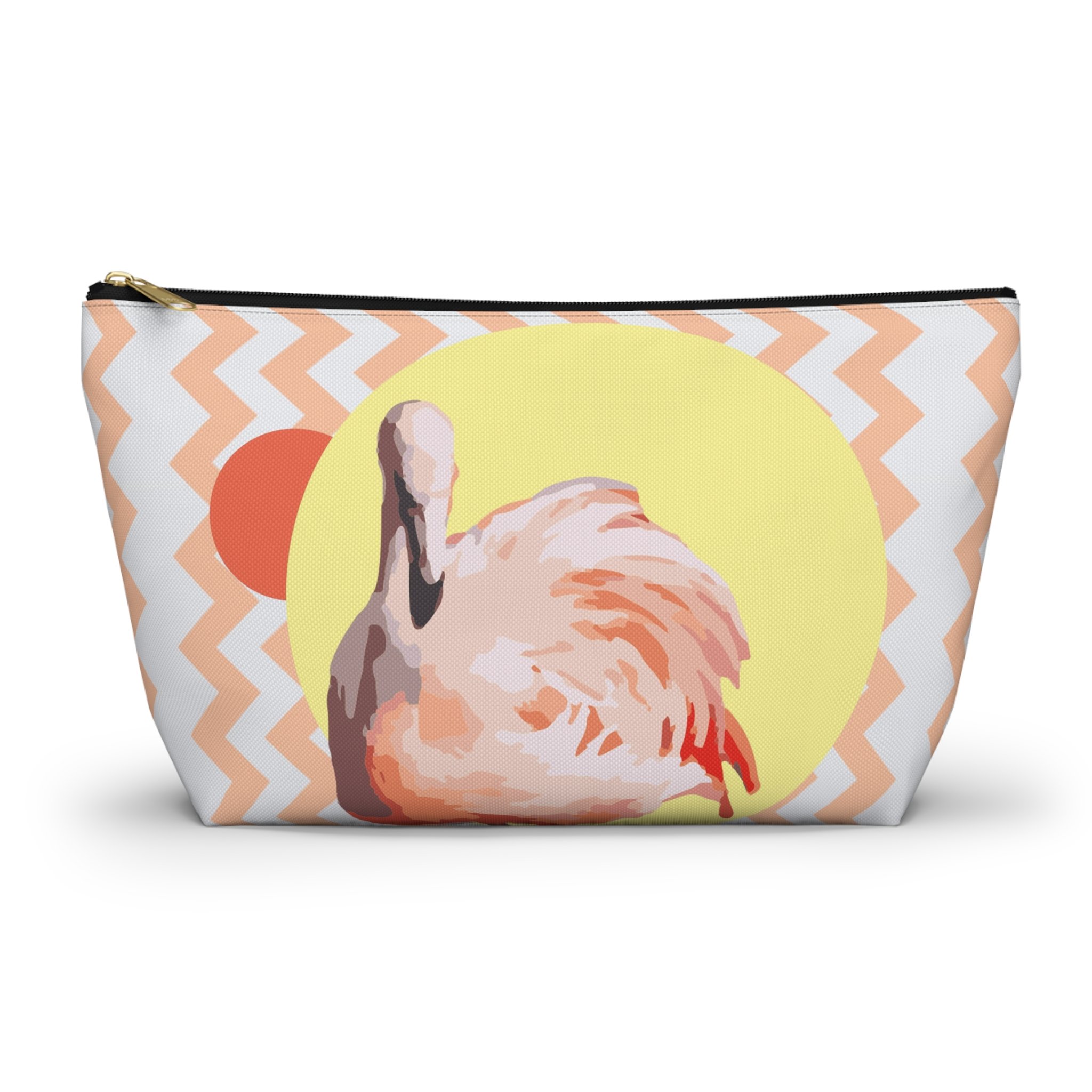 Zig Zag Flamingo - Carry-All Pouch