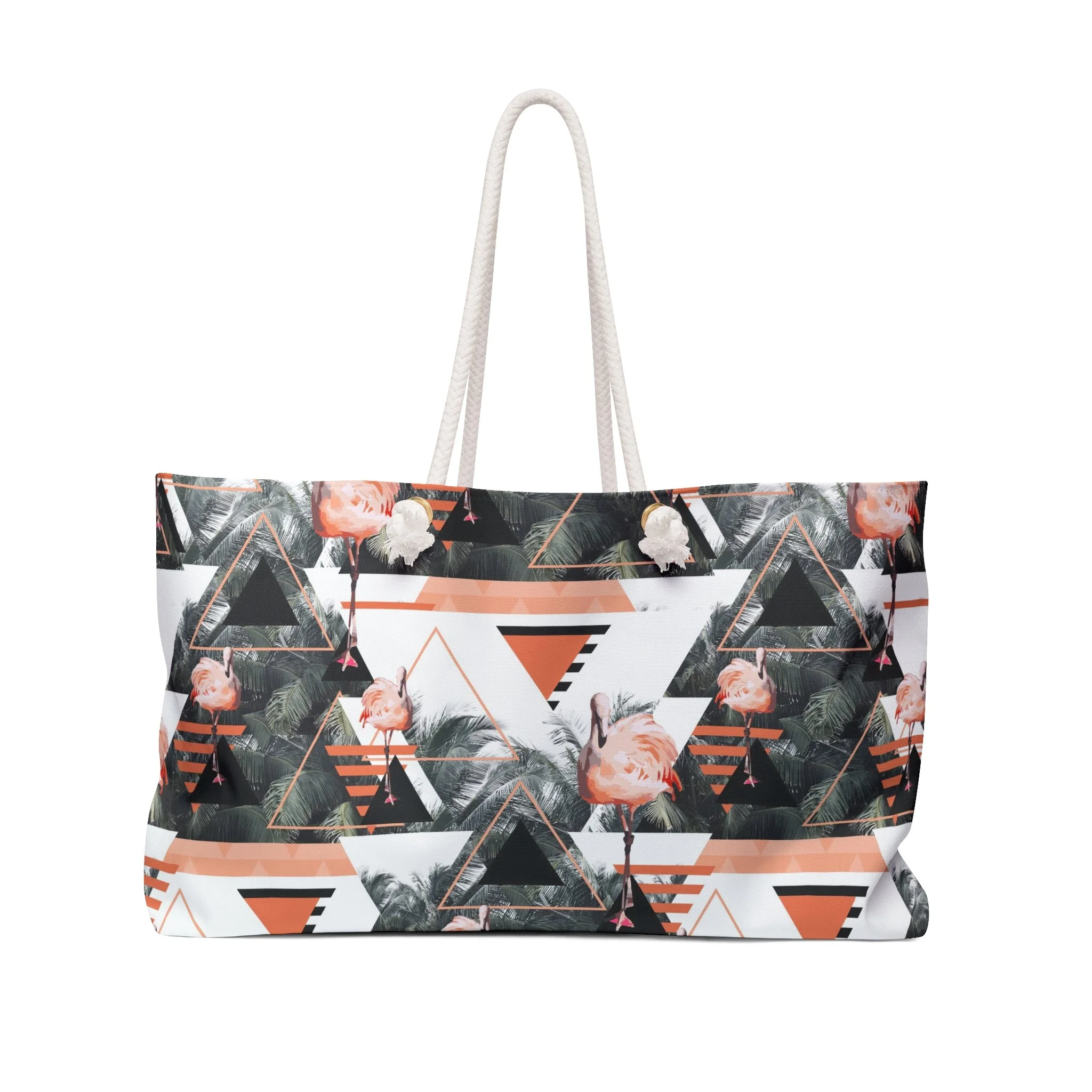 Black Beach Flamingos - Weekender Tote