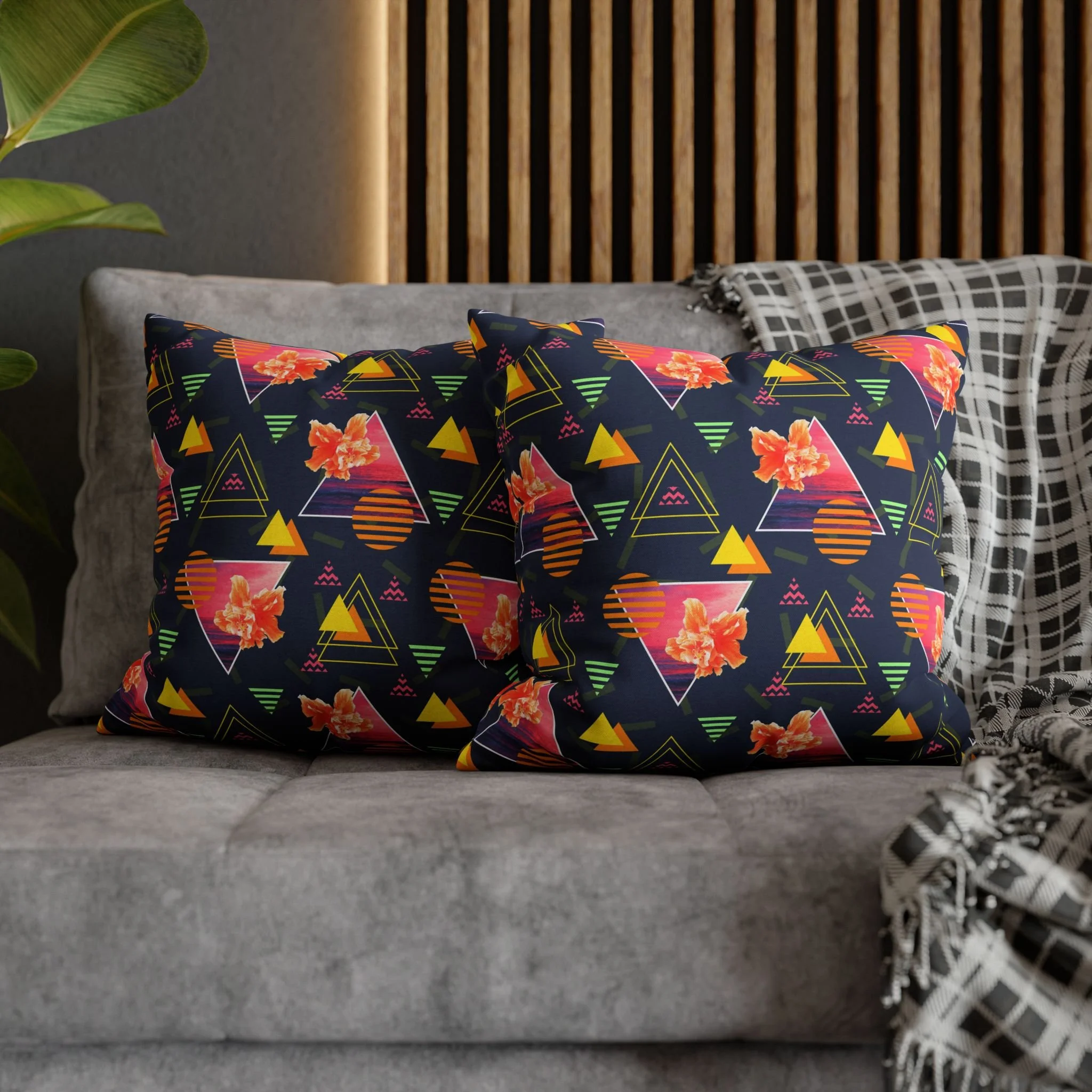 Hibiscus Sunrise - Matching Pillows on Couch.png