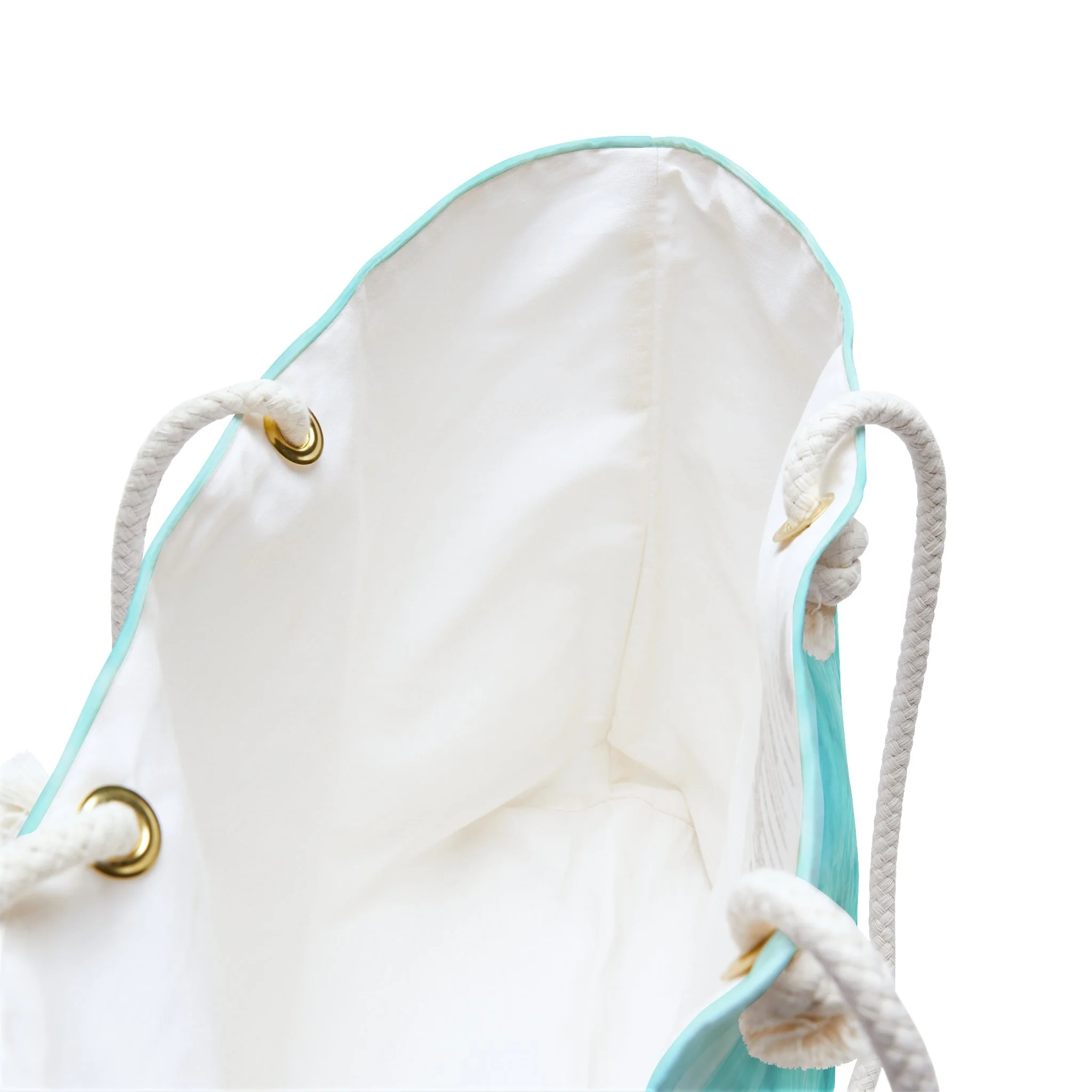 Turquoise Waters - Weekender Rope Handle Bag Inside.png