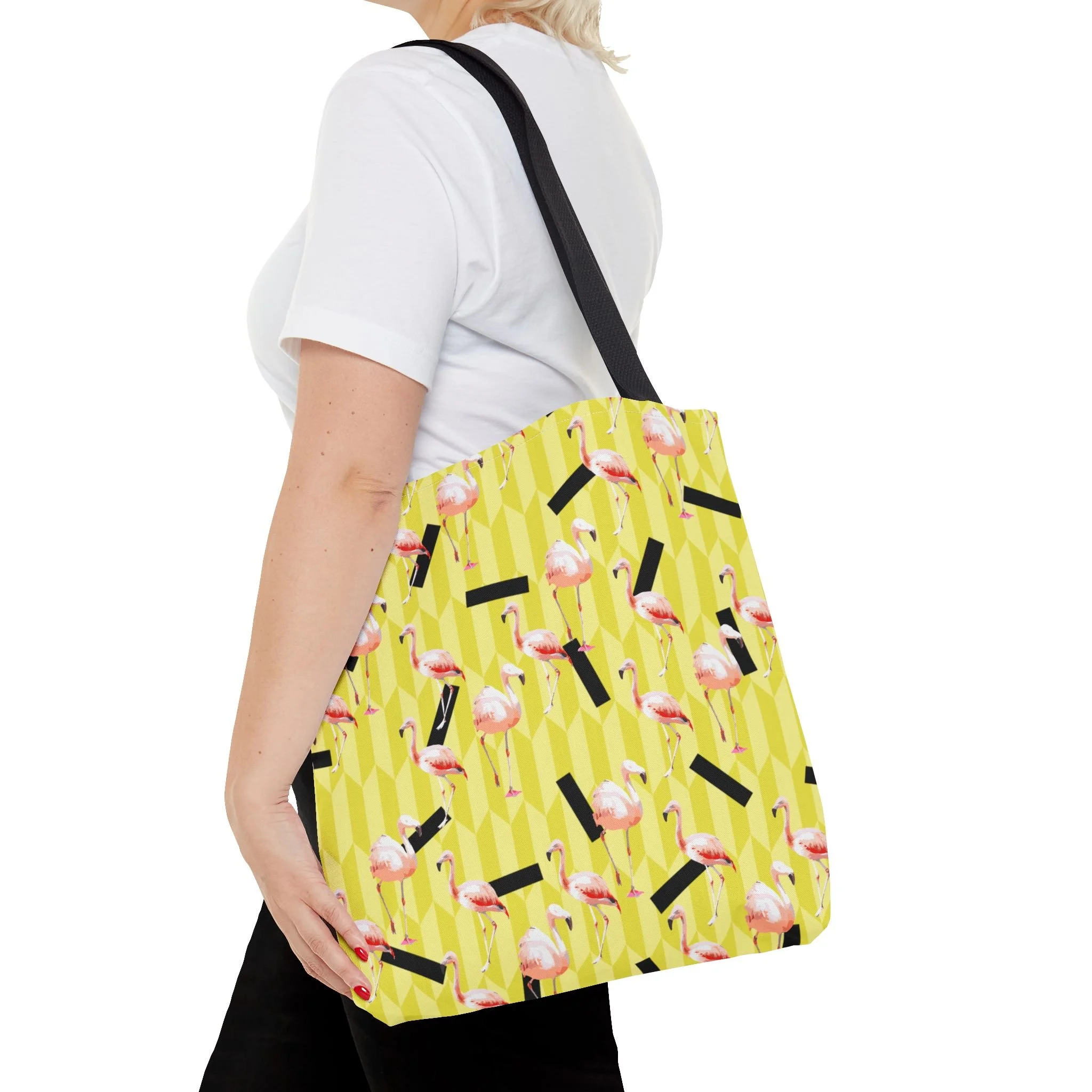 Lemon Flamingos - Tote Bag 16x16 Person 2.png