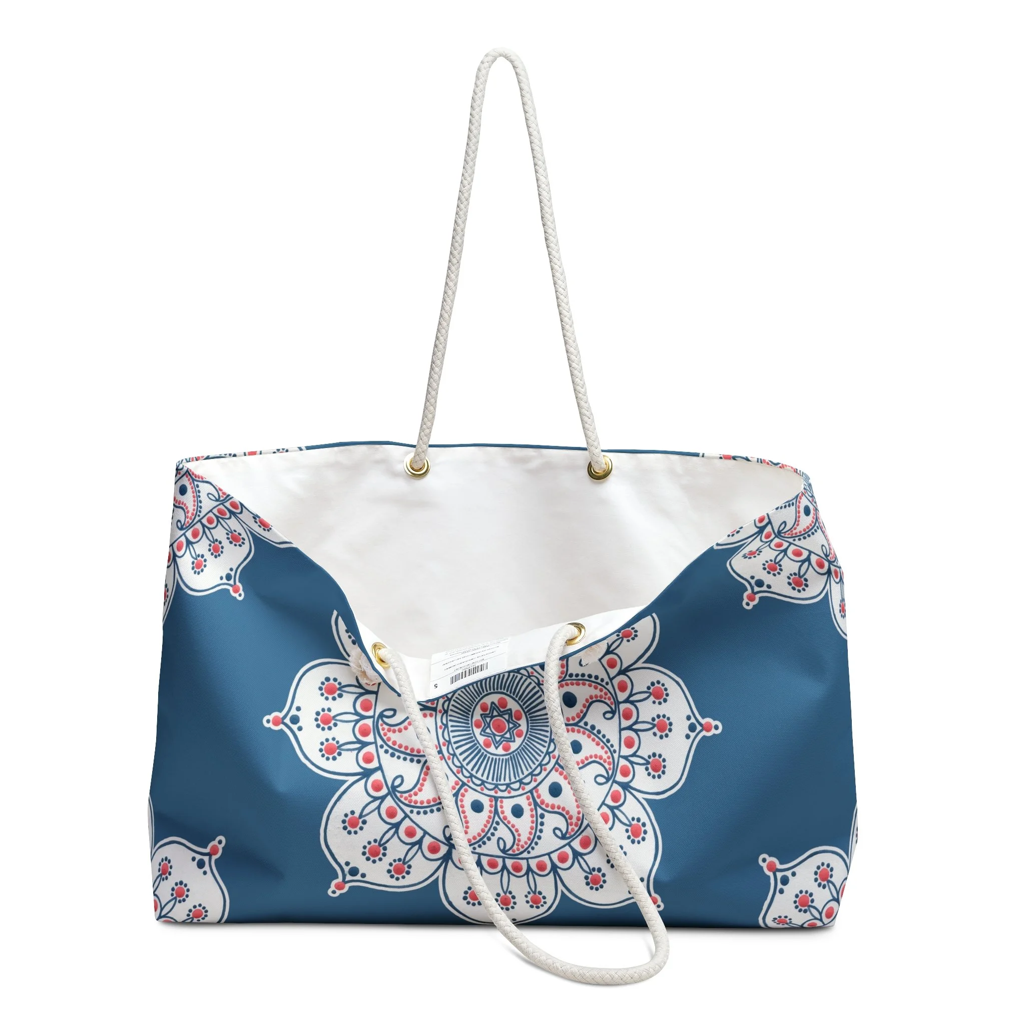 Paisley Mandala by Erin Witters - Weekender Rope Tote Open.png