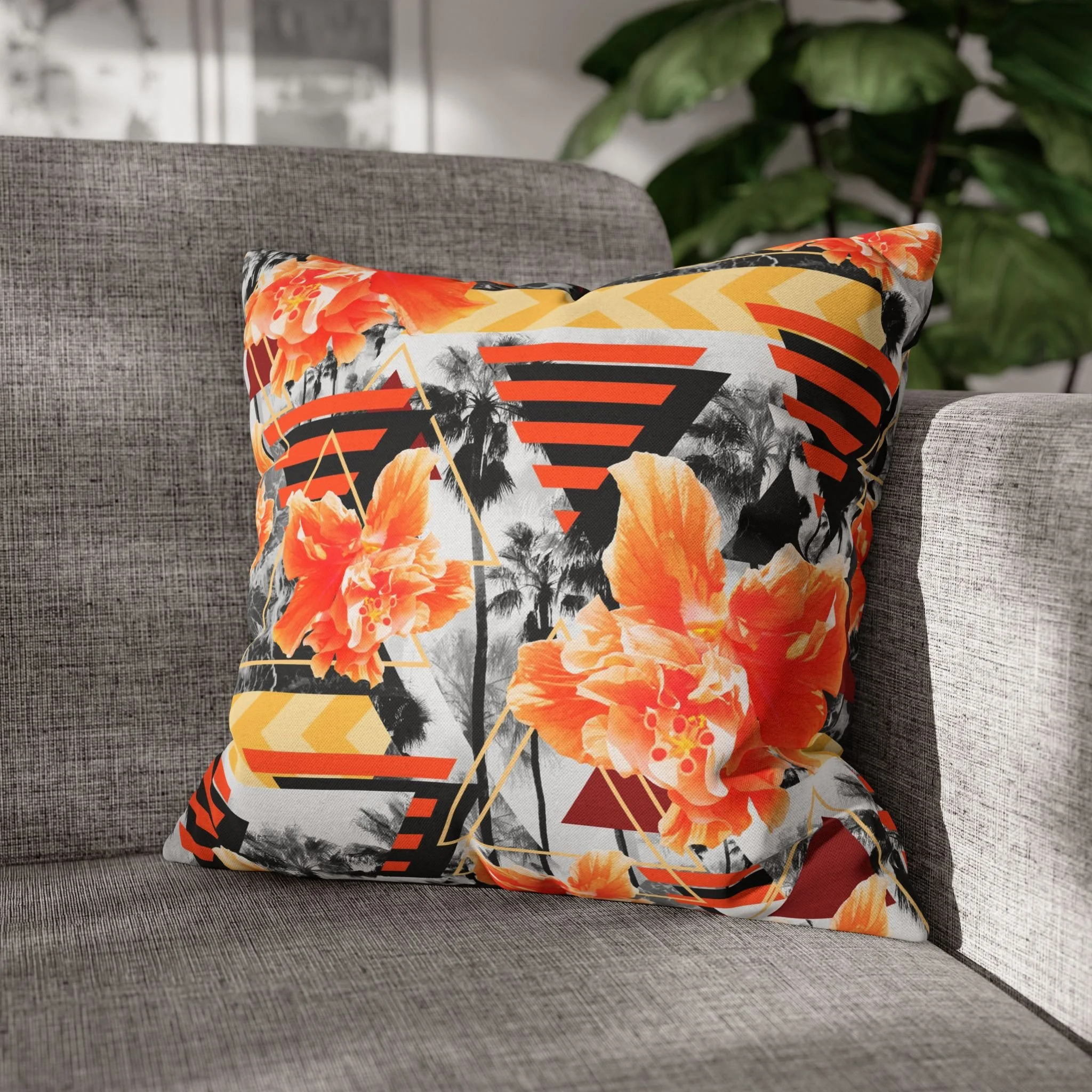 Wild Orange Hibiscus - Pillow on Couch.png