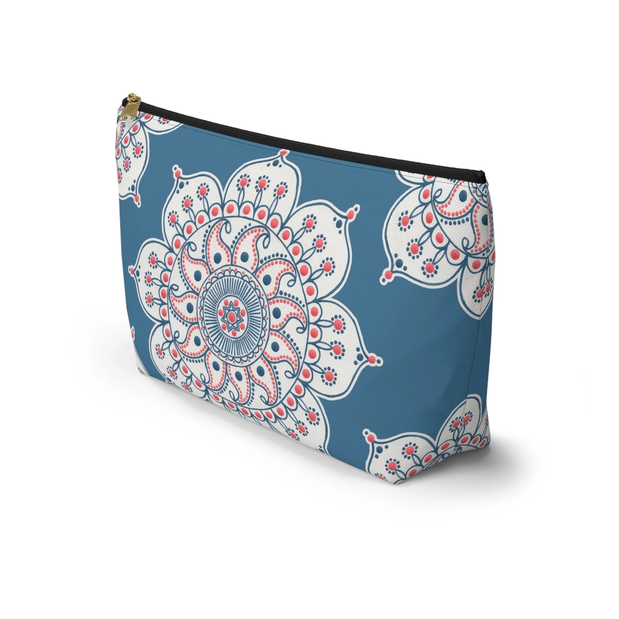Paisley Mandala by Erin Witters - T-Bottom Carry-All Pouch Large Front Side.png