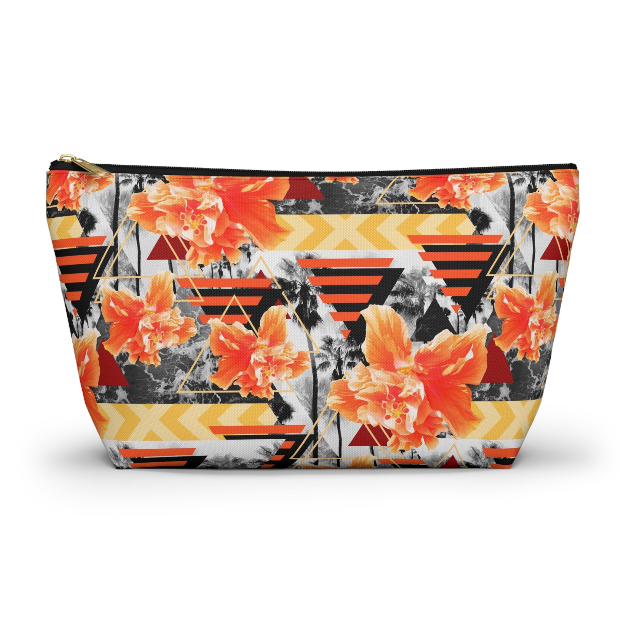 Wild Orange Hibiscus - Carry-All Pouch