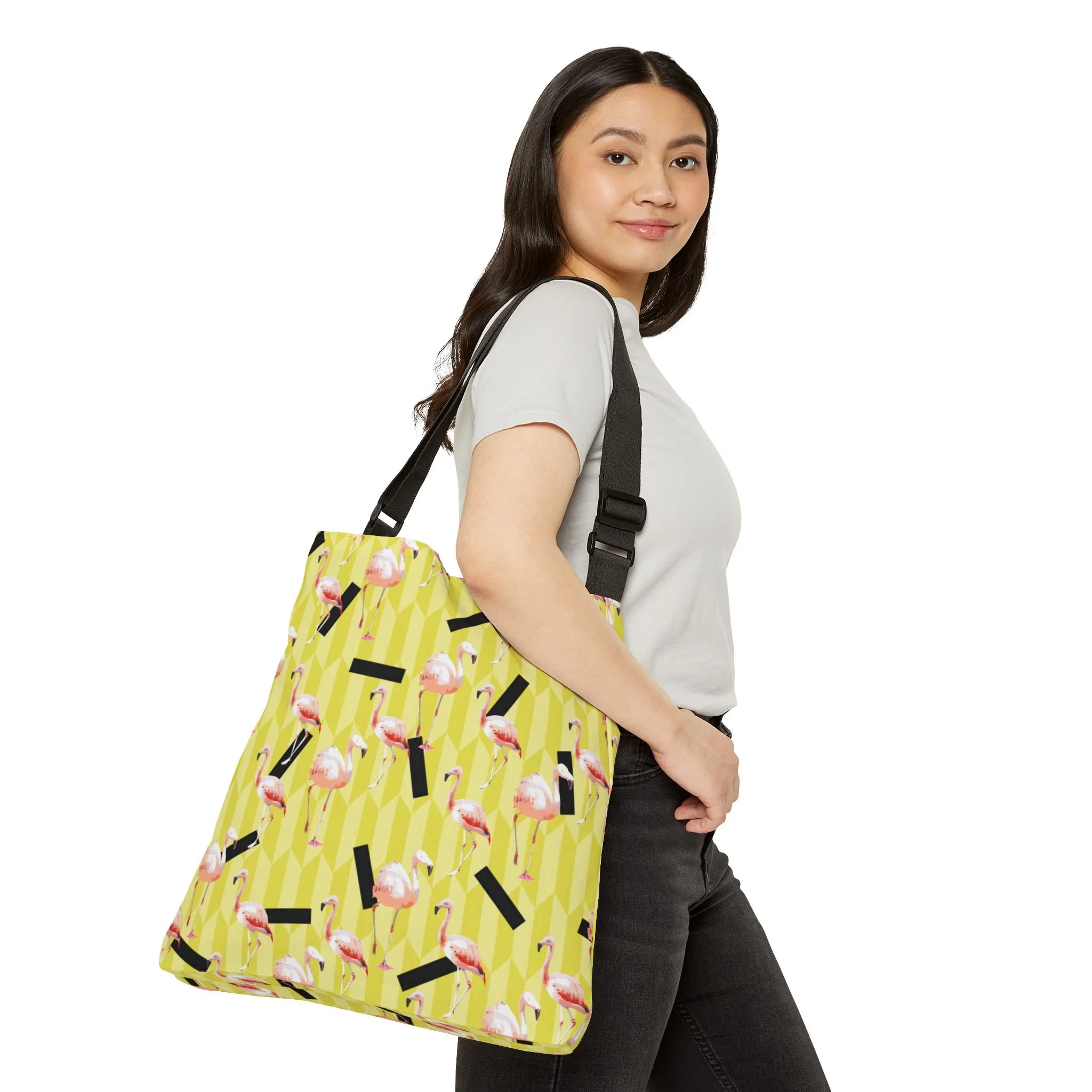 Lemon Flamingos - Tote Bag 18x18 Person 1 Adjustable.png