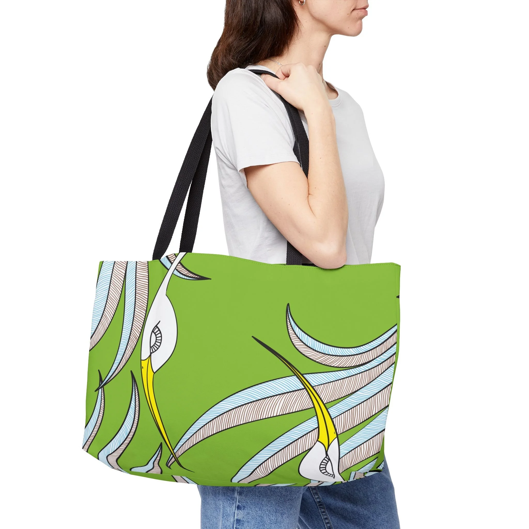 Green Phoenix - Elisabeth Maurland - Weekender Tote Context 2.png