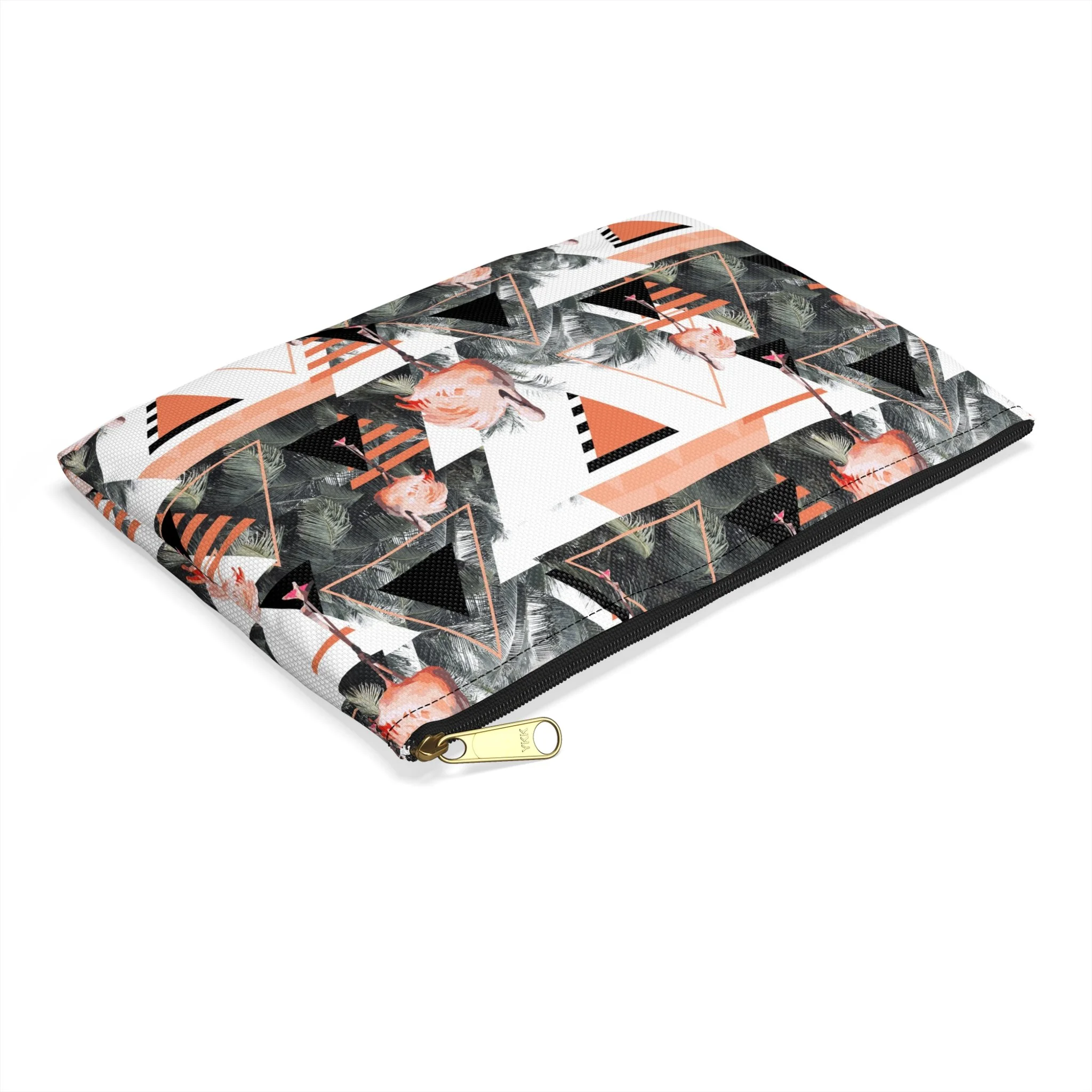 Black Beach Flamingos - Accessory Pouch (Small) Side.png